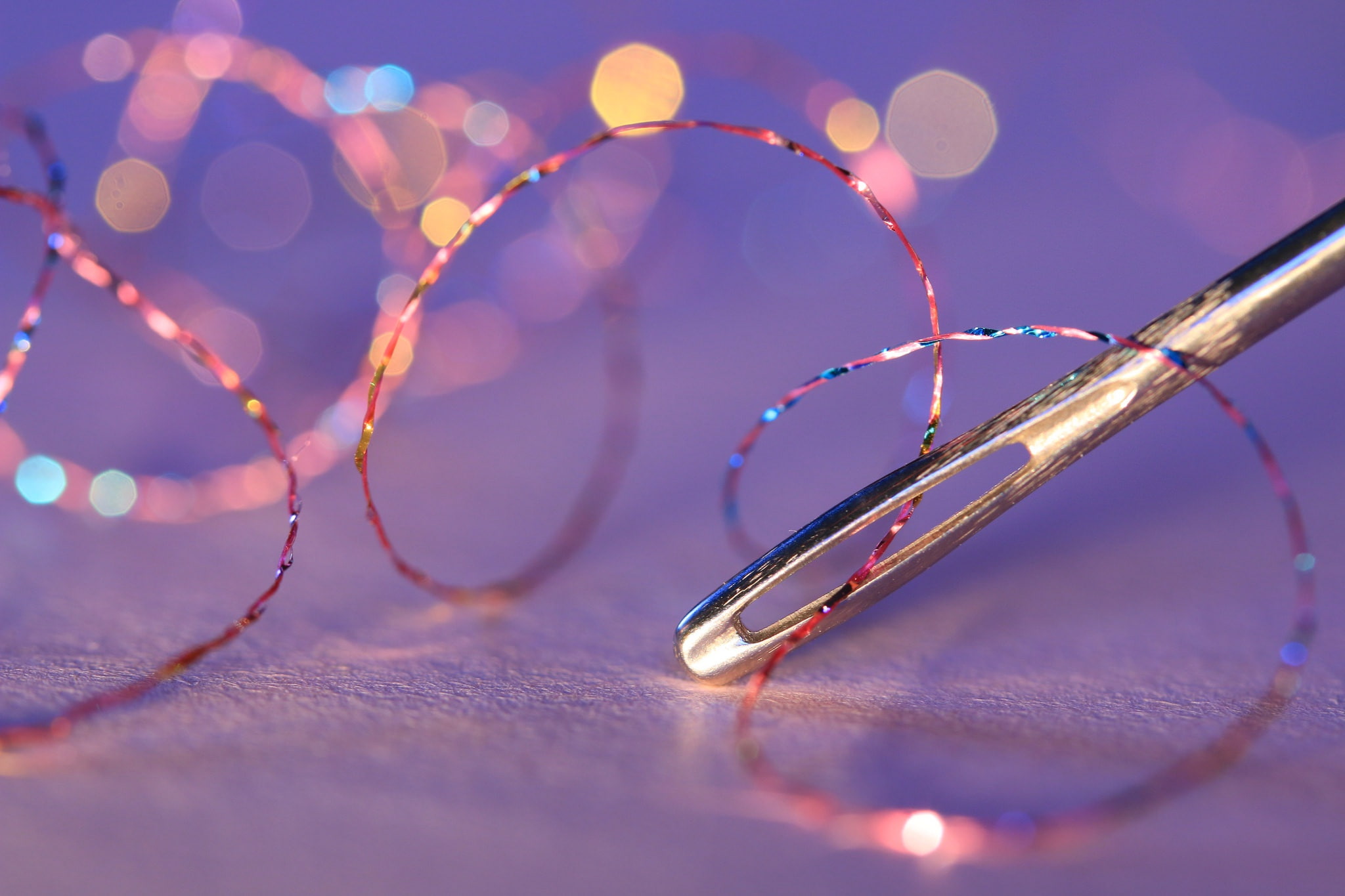 Blik, thread, ear, needle, 1080P, HD Wallpaper