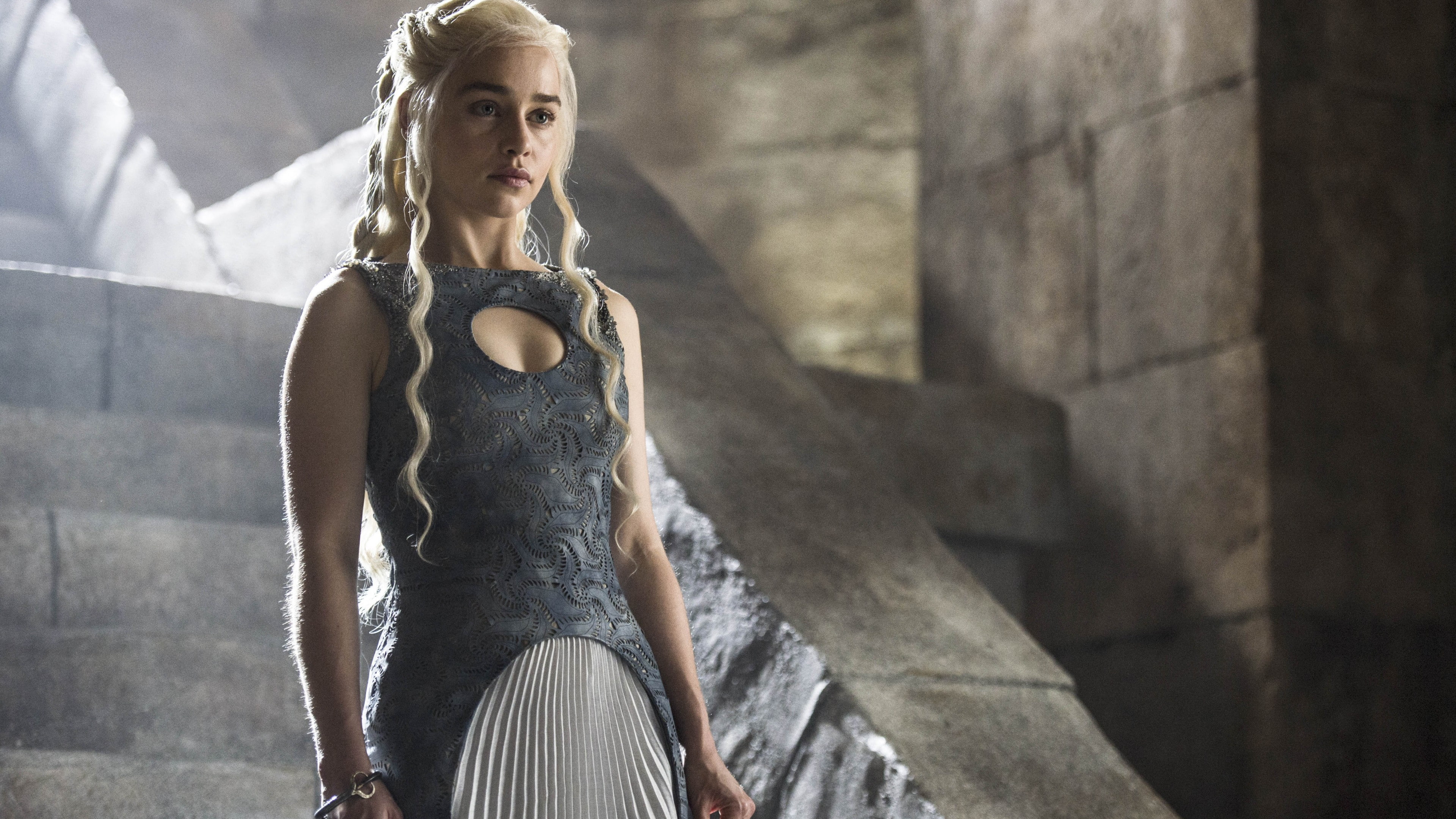 Emilia Clarke, Daenerys Targaryen, Game of Thrones, season 5, Best TV Series of 2015, 4K, HD Wallpaper