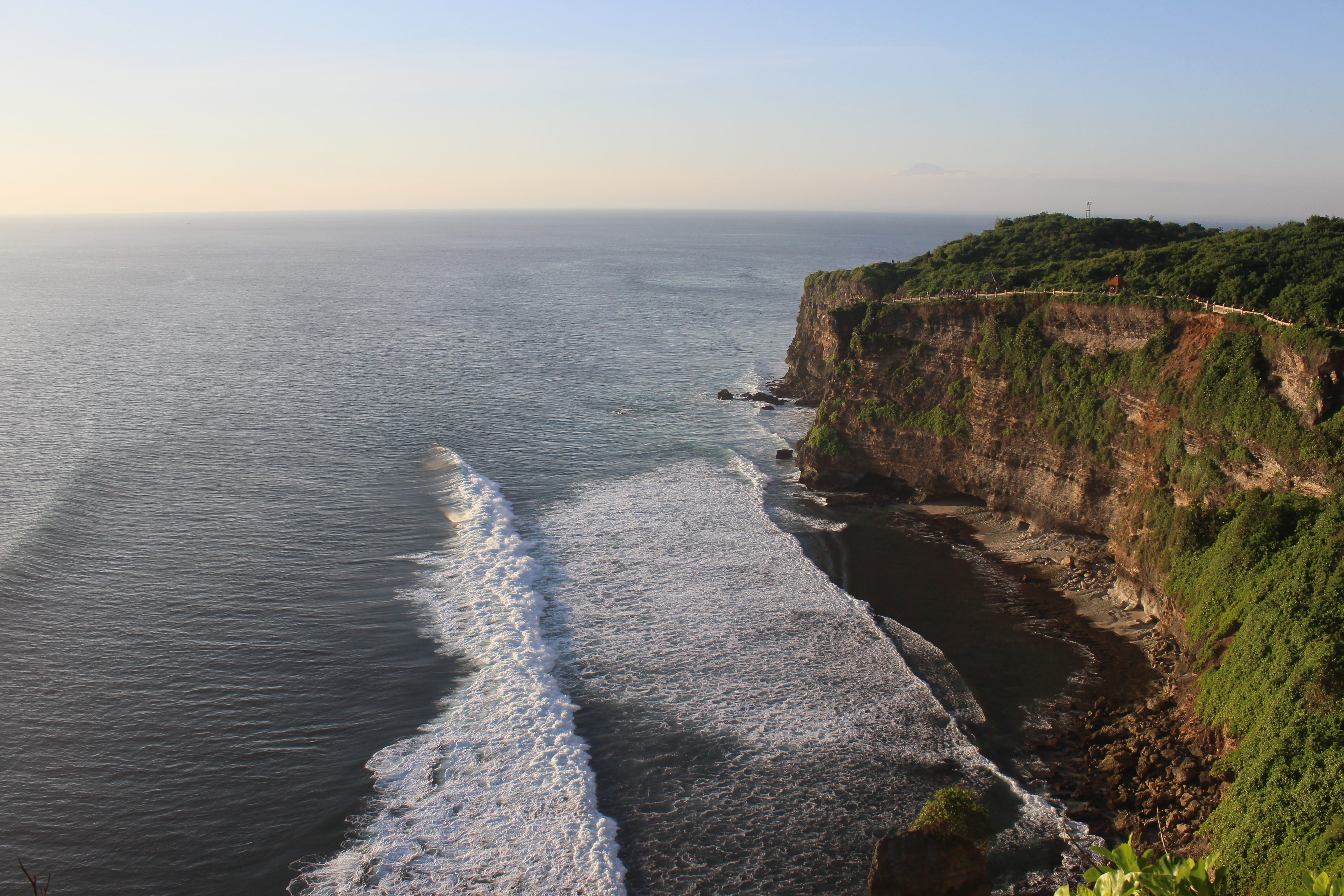 waves, rock - object, horizon, scenics - nature, sky, sea, beach, rocky coastline, beauty in nature, uluwatu, day, tranquil scene, nature, idyllic, horizon over water, HD Wallpaper