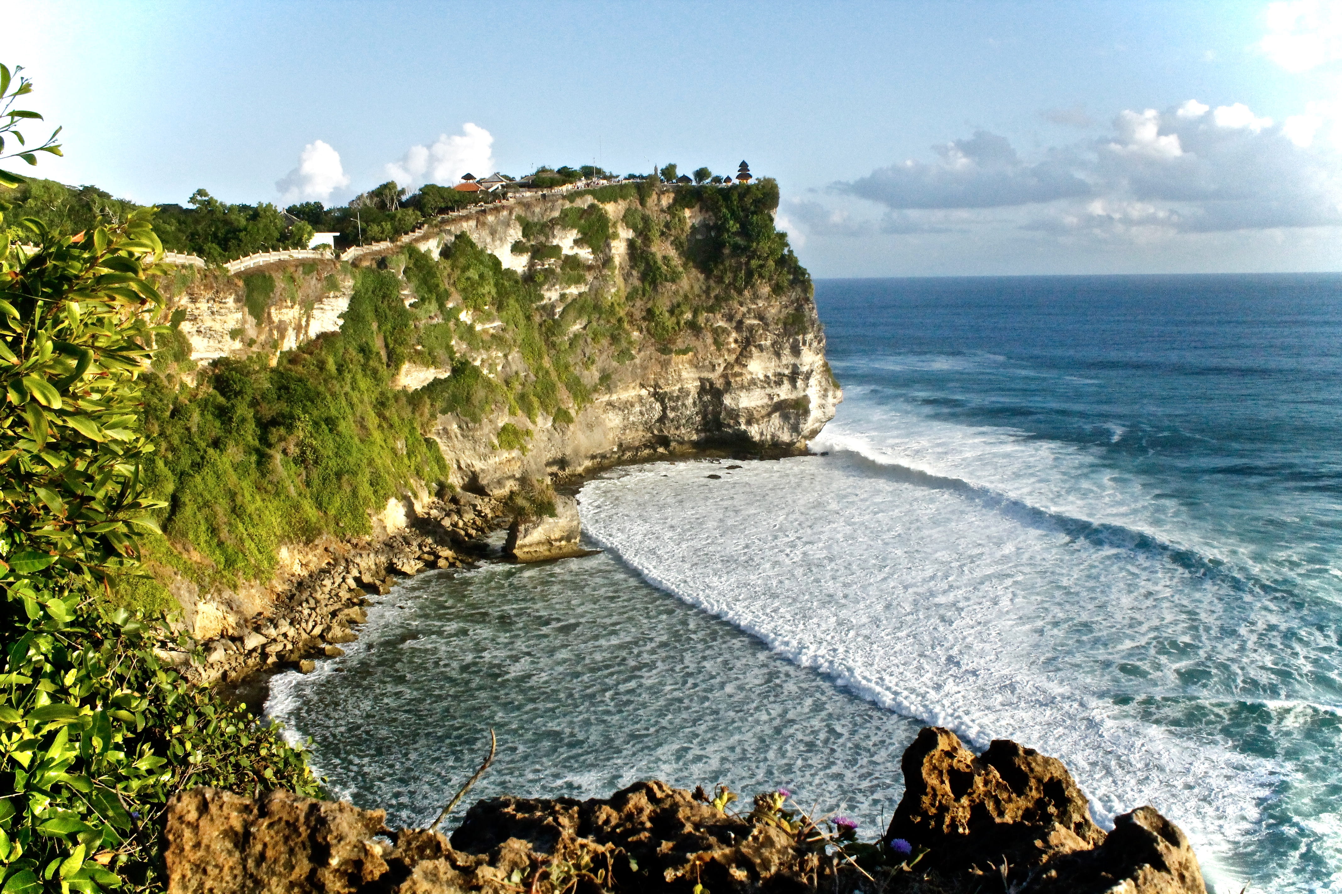 rocky coastline, no people, beach, uluwatu, horizon, power in nature, sky, 4K, tranquility, rock, indonesia, outdoors, motion, scenics - nature, nature, HD Wallpaper