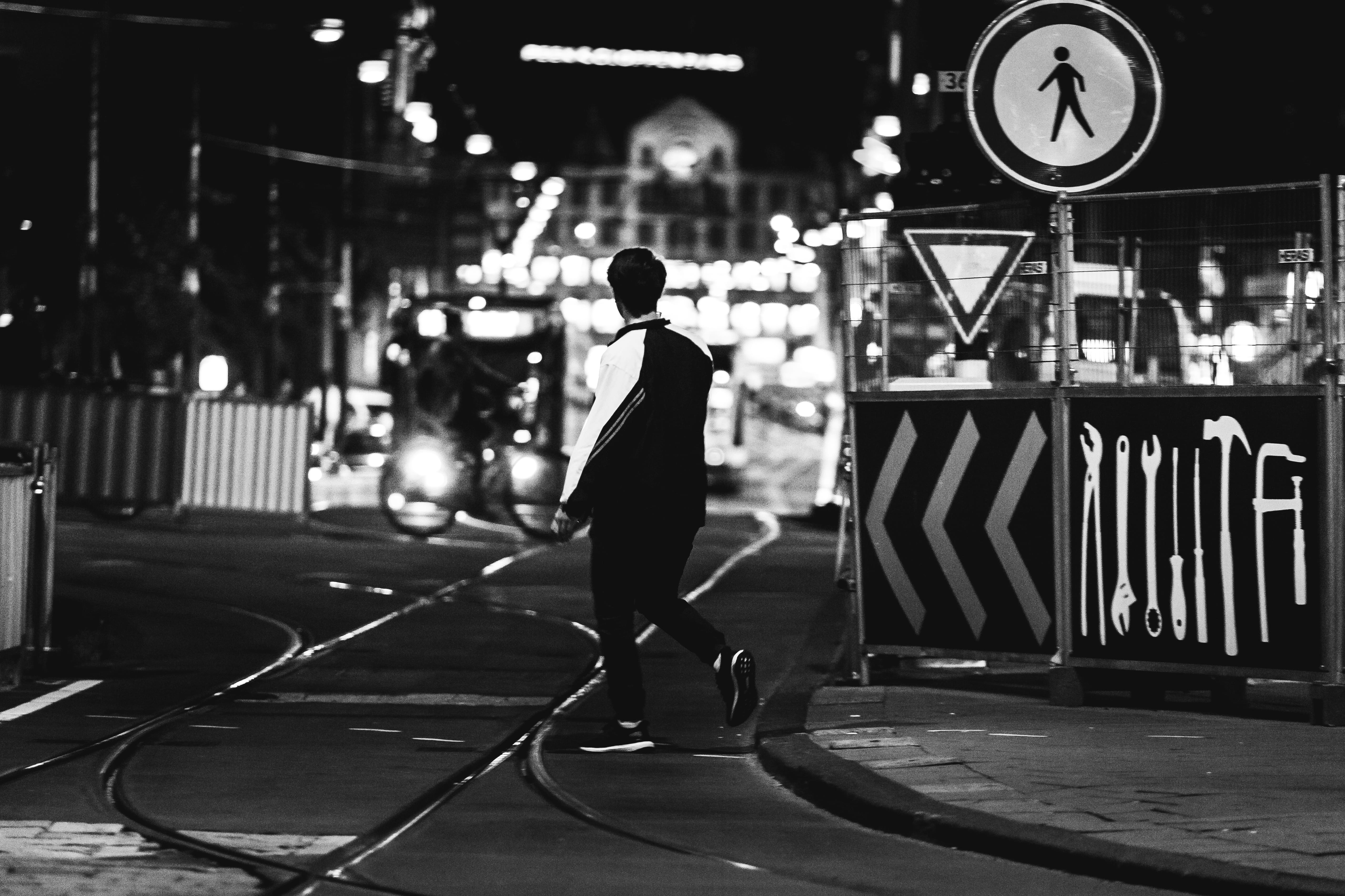 adult, iphone, young men, grayscale, amsterdamdanceevent, canon, full length, clock, berlin, photoshop, 4K, one person, illuminated, city, architecture, HD Wallpaper