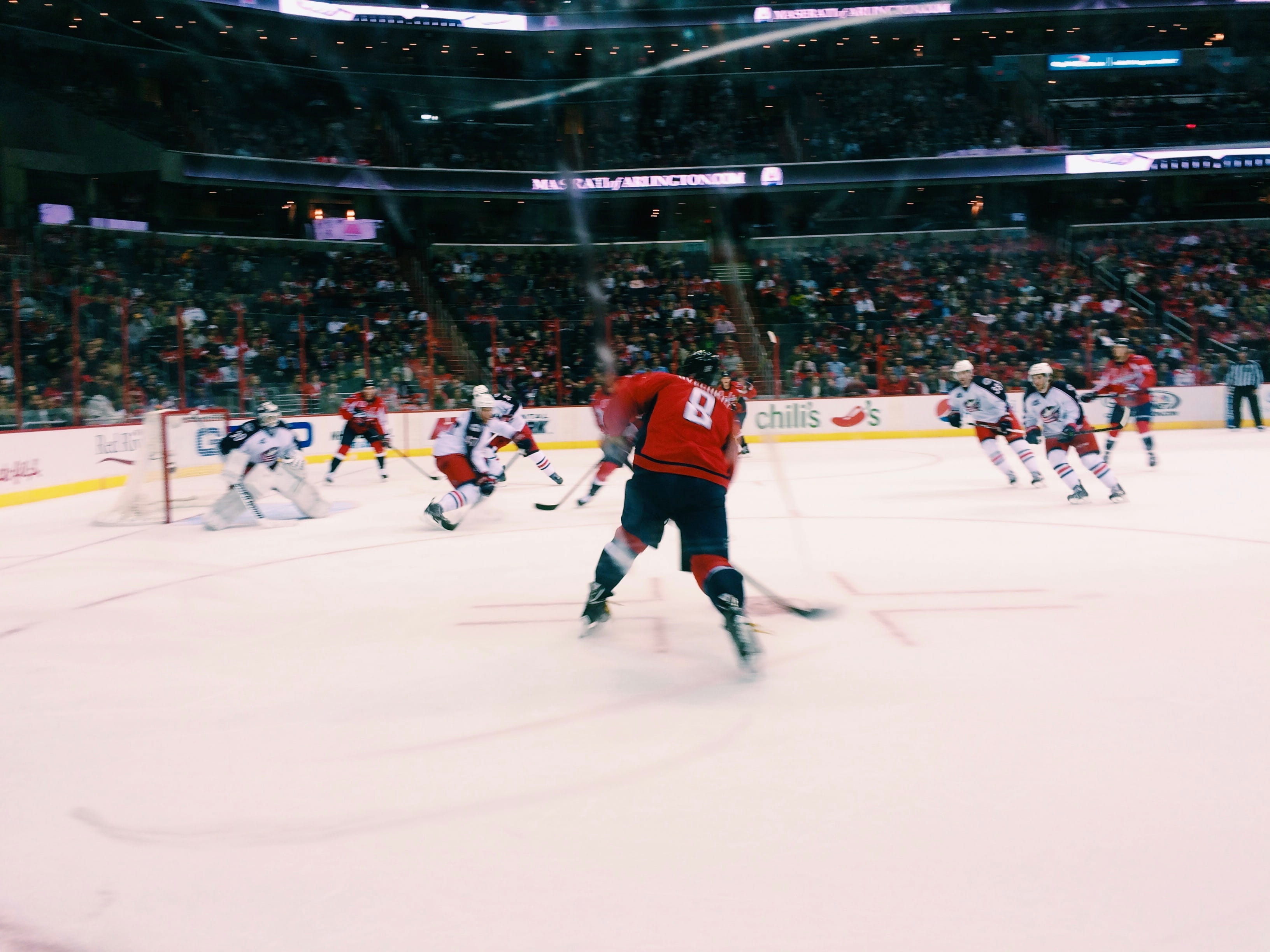 snow, sport, spectator, sports, ice rink, 2K, cold temperature, lifestyles, real people, ice, leisure activity, washington capitals, capital one arena, HD Wallpaper