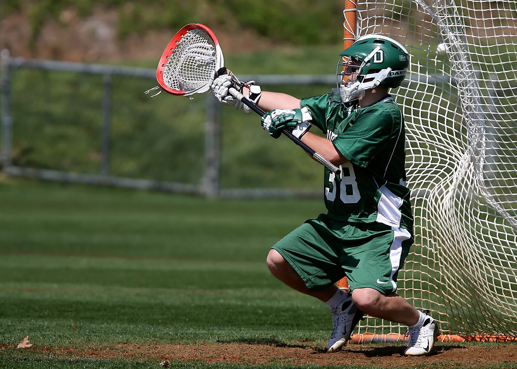 athlete, goal keeper, score, activity, holding, ball, male, goal, american, teenager, leisure activity, lacrosse, american football - sport, helmet, player, HD Wallpaper