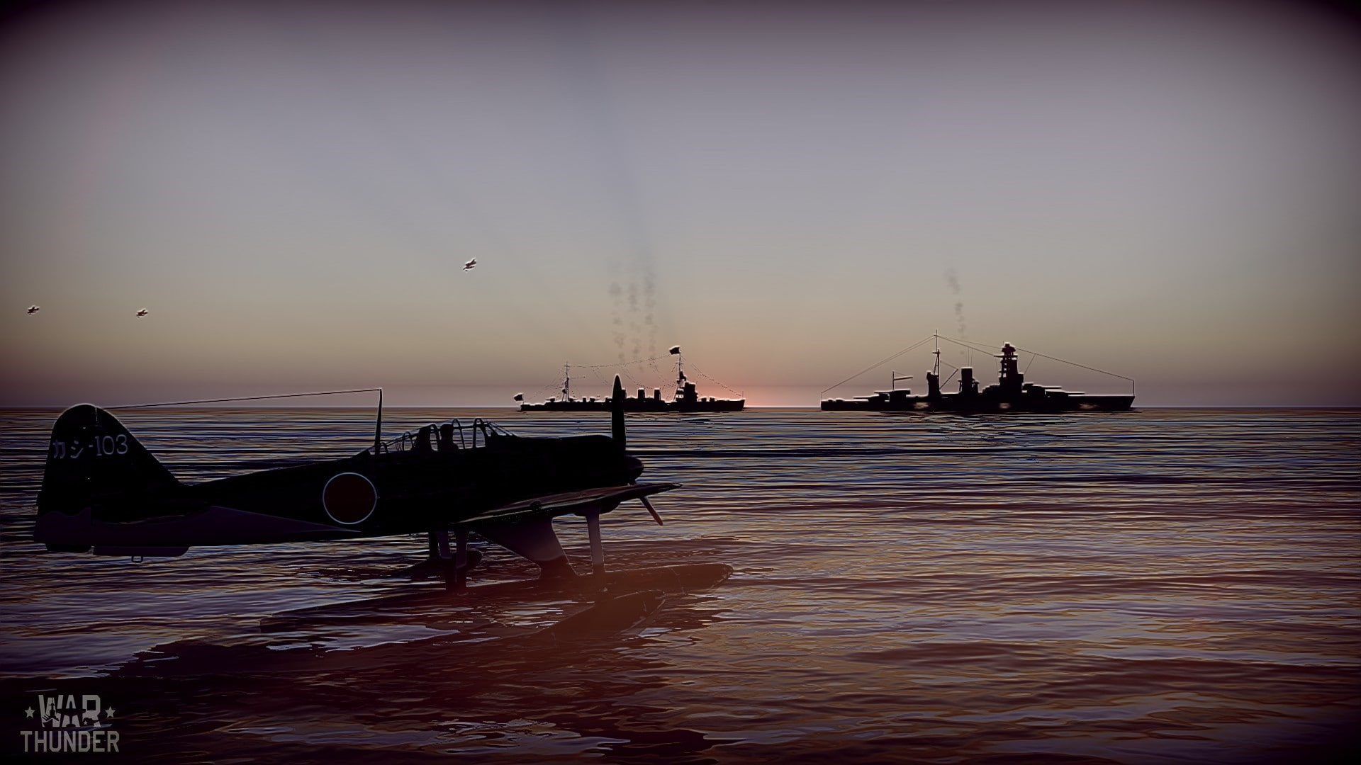 A6M, War Thunder, Seaplane, 1080P, ship, HD Wallpaper