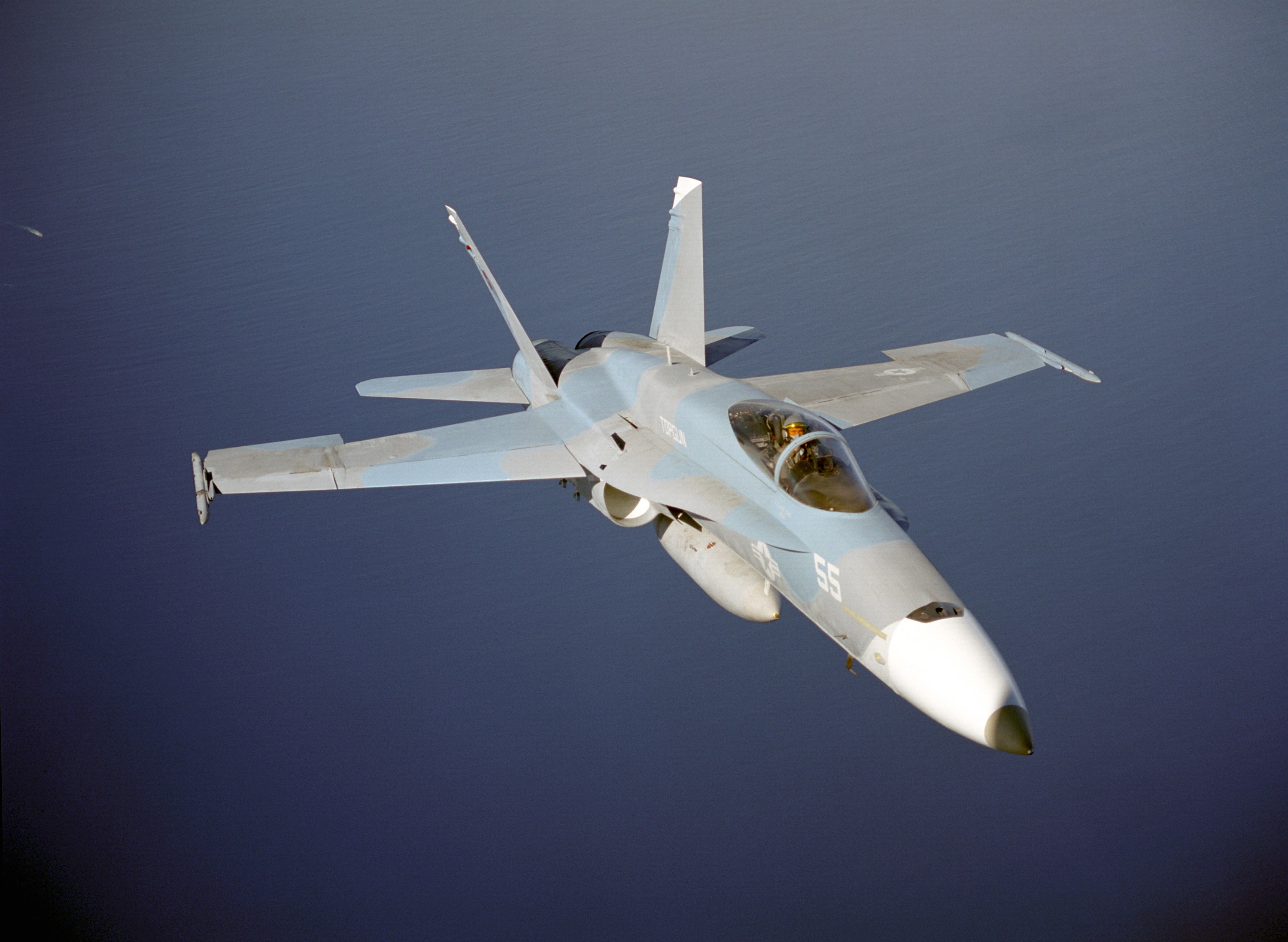 frontal view, aircraft, mid-air, day, motion, nature, jet, military jet, 2K, air vehicle, f-18, plane, flying, army, on the move, no people, outdoors, HD Wallpaper