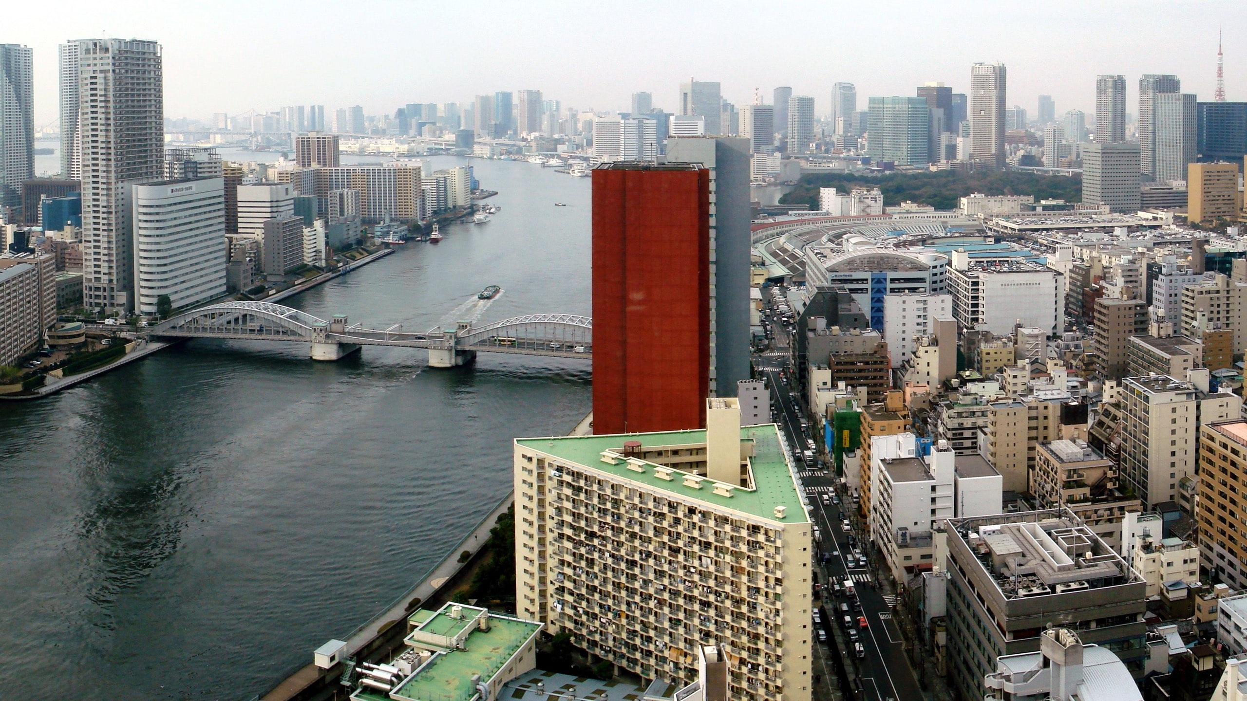 Sumida, River, 2K, Tokyo, Japan, HD Wallpaper