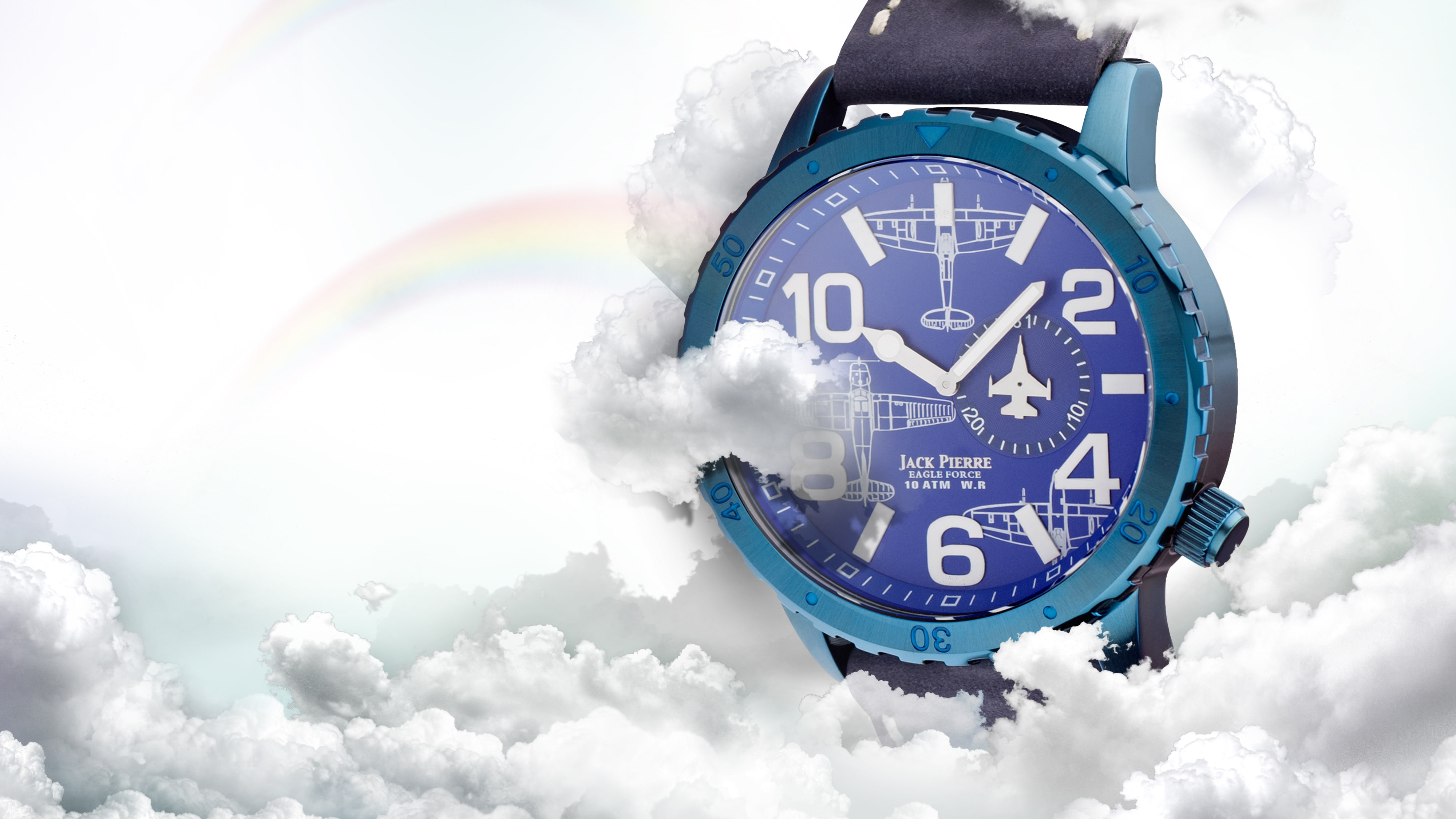 plane, Jack Pierre, Watch, blue, 4K, HD Wallpaper