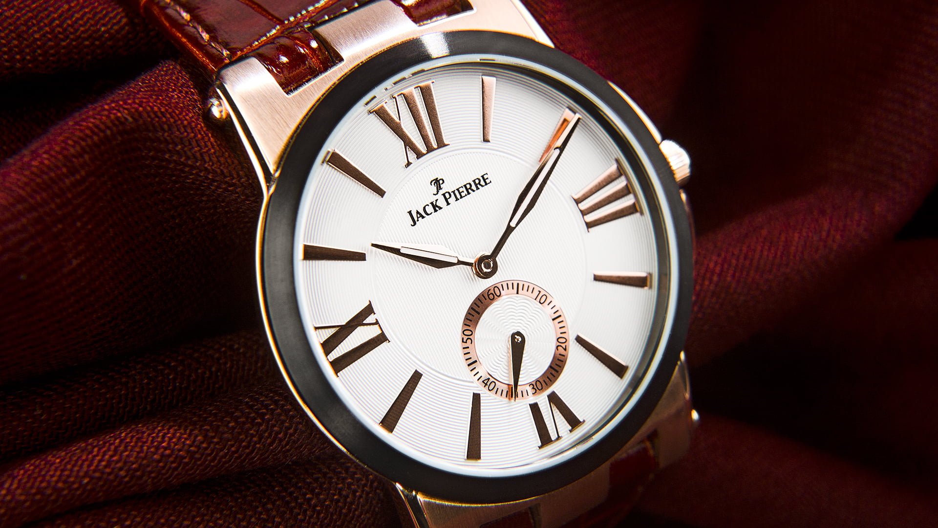 Watch, red, 1080P, metal, jack pierre, HD Wallpaper