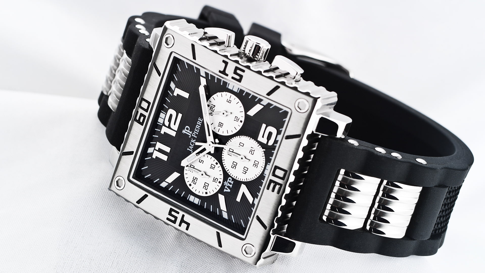 1080P, Jack Pierre, white, watch, metal, black, HD Wallpaper