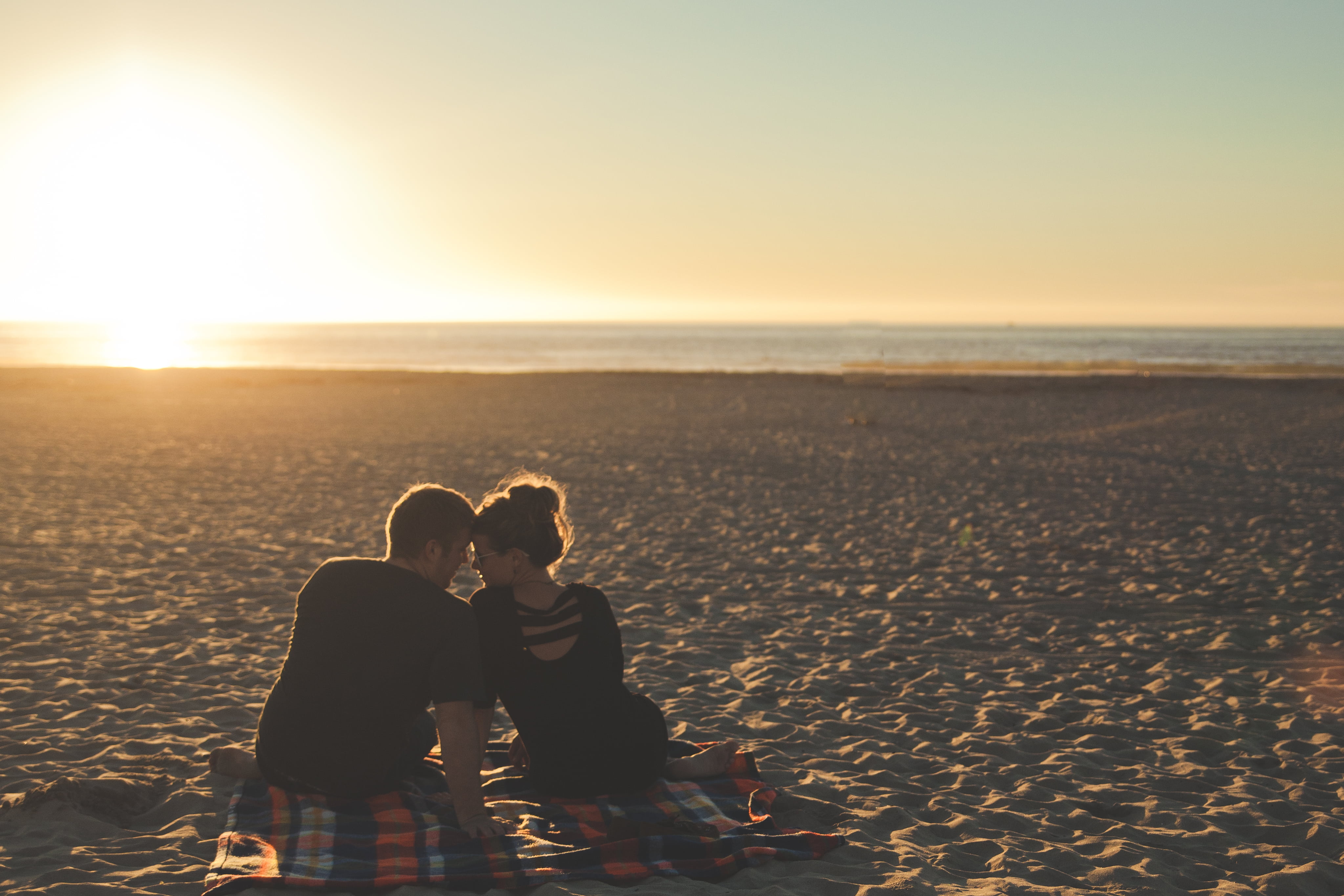 happiness, sky, watching, sunset, young adult, sea, sunlight, desert, adult, ocean, women, positive emotion, sitting, land, adults only, beach, girl, lens flare, HD Wallpaper