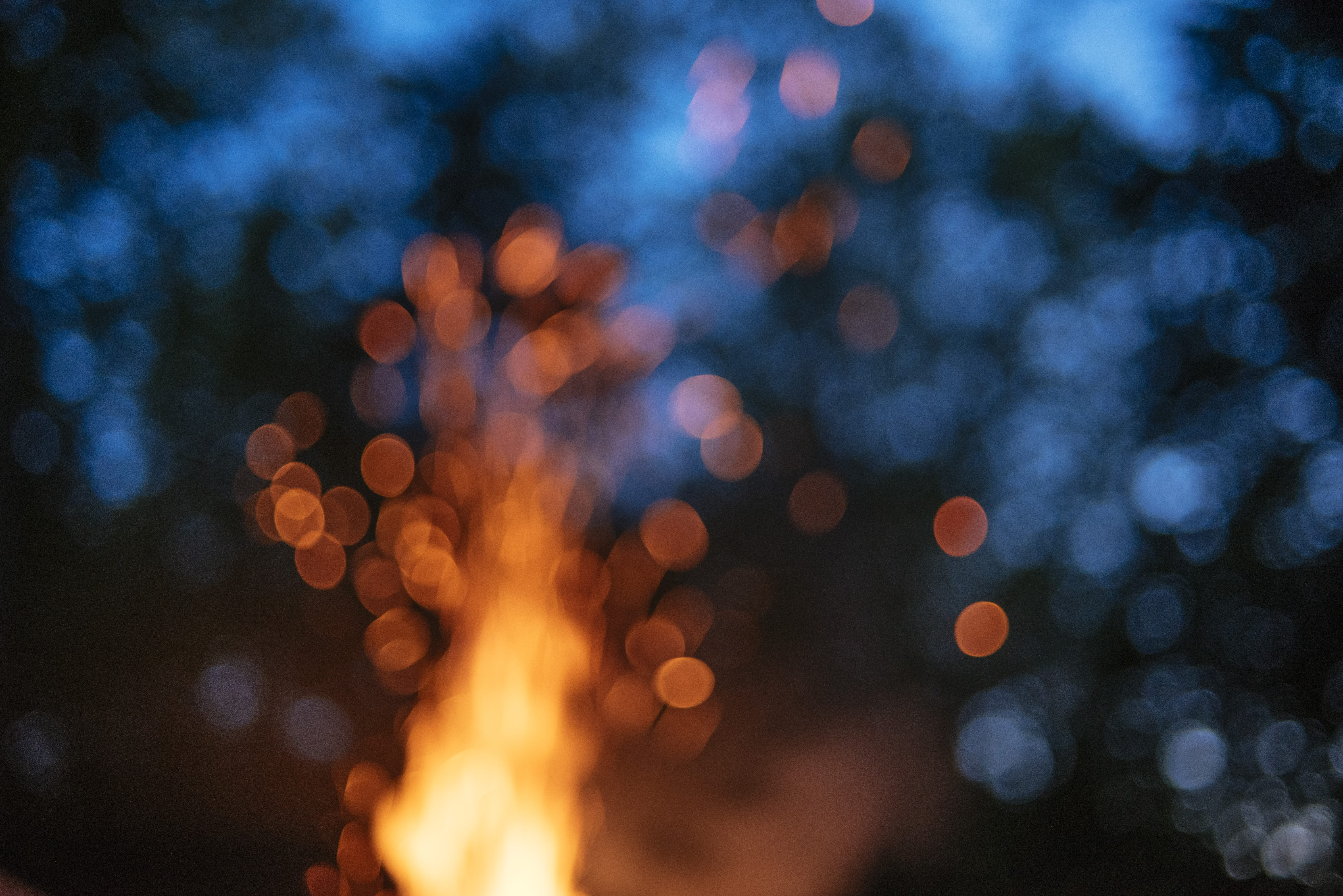 night, smore, abstract, bonfire, abstract backgrounds, circle, bokeh, illuminated, nature, summertime, motion, fire pit, blurred motion, light, nature photo, HD Wallpaper
