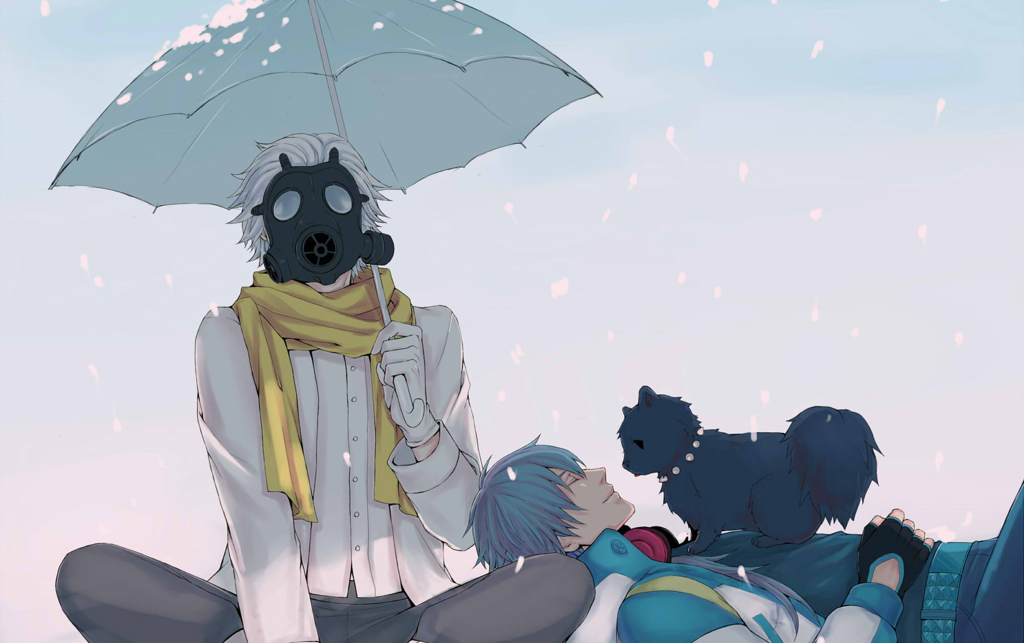 no people, male likeness, people, men, two, nature, illustration, art and craft, 1080P, sculpture, creativity, security, autumn, protection, weather, umbrella, HD Wallpaper