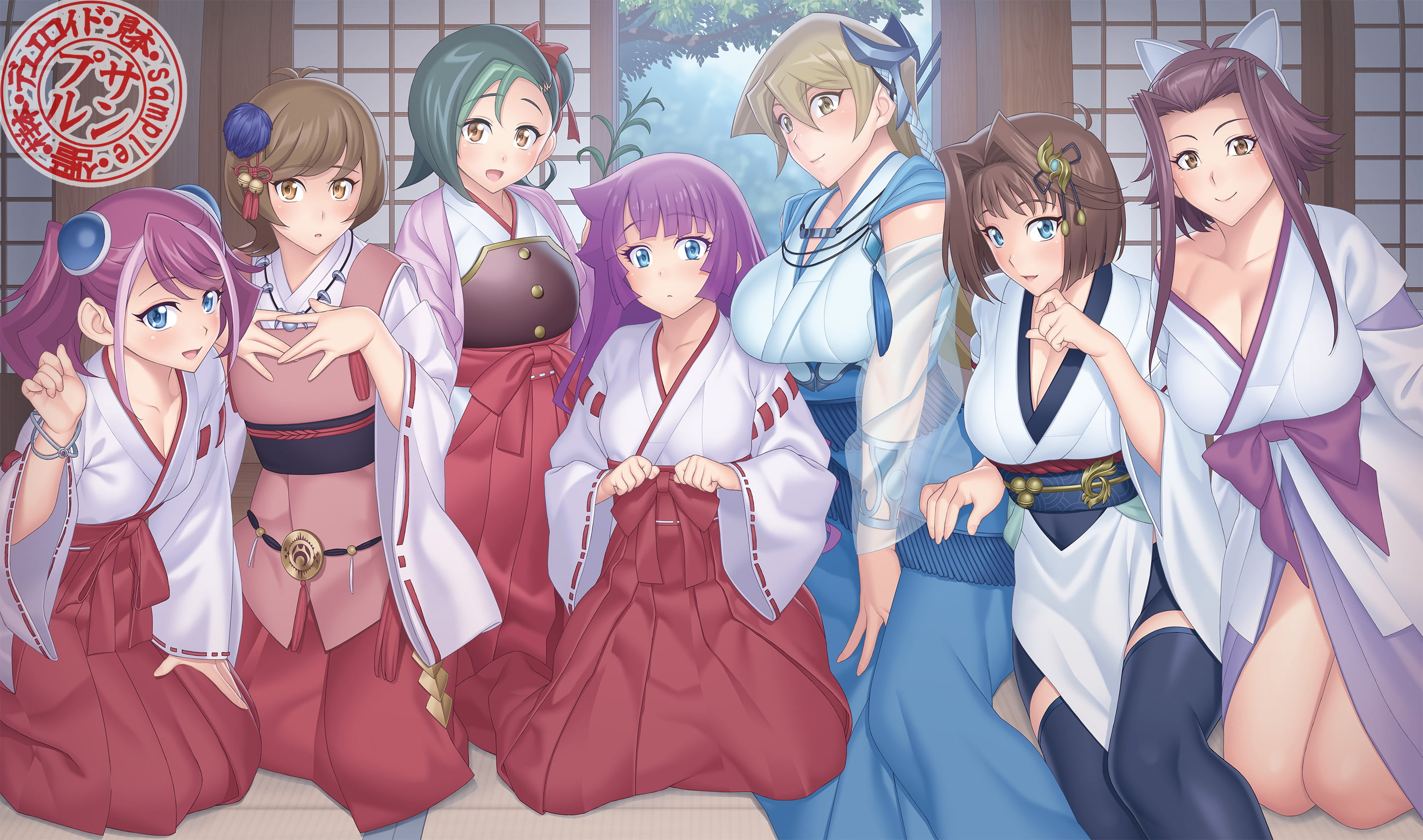 Zuzu Boyle, Yu-Gi-Oh, Tori Meadows, Birdcall, group of women, Alexis Rhodes, Aoi Zaizen, izayoi aki, Romin Kirishima, 2K, long hair, anime, Téa Gardner, HD Wallpaper