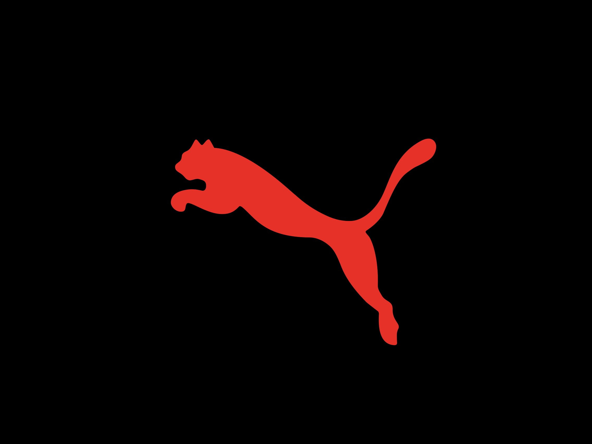 representation, creativity, red, paint, spilling, copy space, abstract, puma, animal representation, simplicity, blood, black background, 1080P, close-up, HD Wallpaper