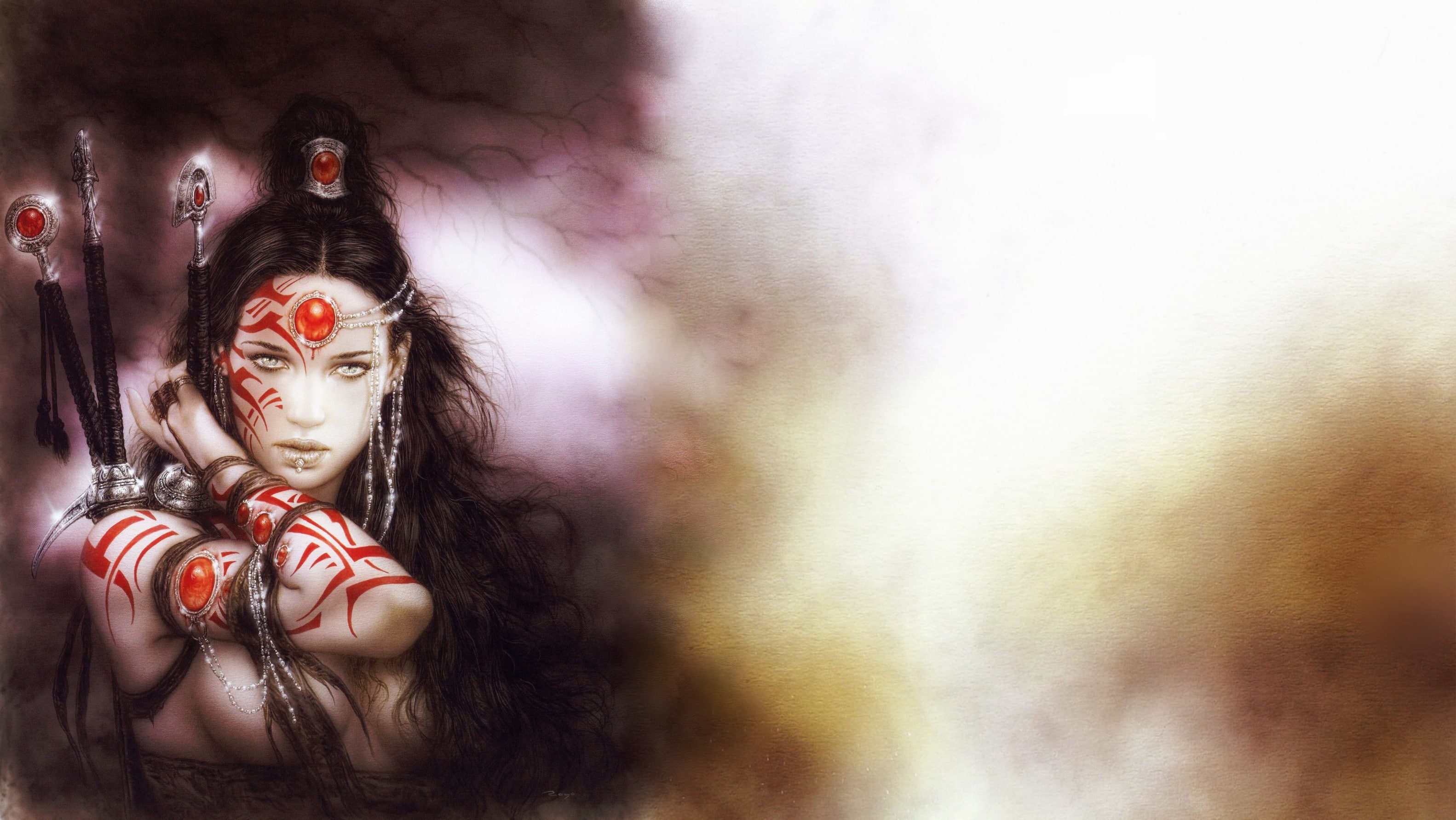 Uranos Drops, Subversive Beauty, 2K, Luis Royo, HD Wallpaper