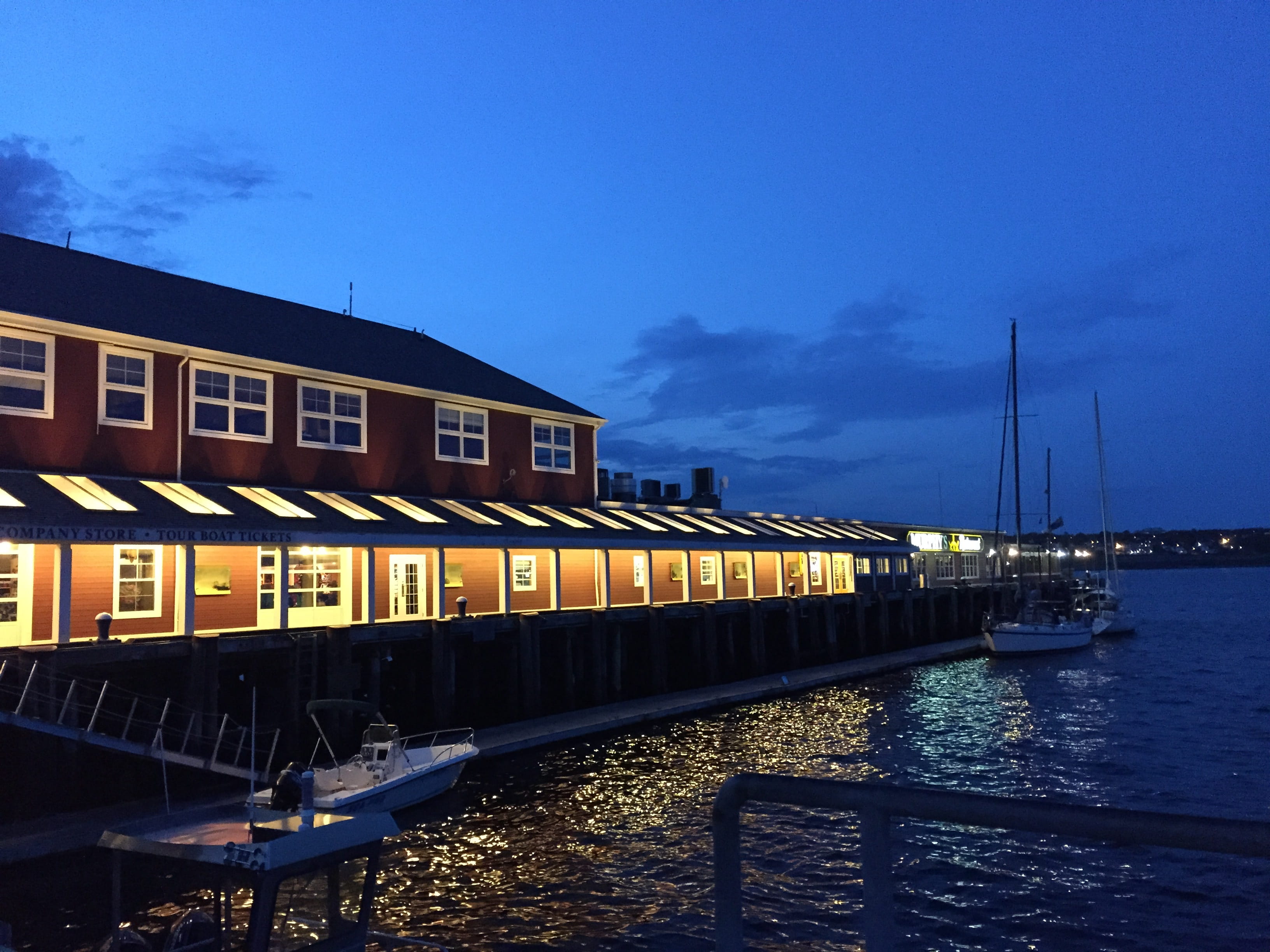 blue, harbour, harbor, moored, water, maritimes harbor, canada, canal, near, cloud - sky, no people, tourist attraction, building exterior, dock, nautical vessel, HD Wallpaper