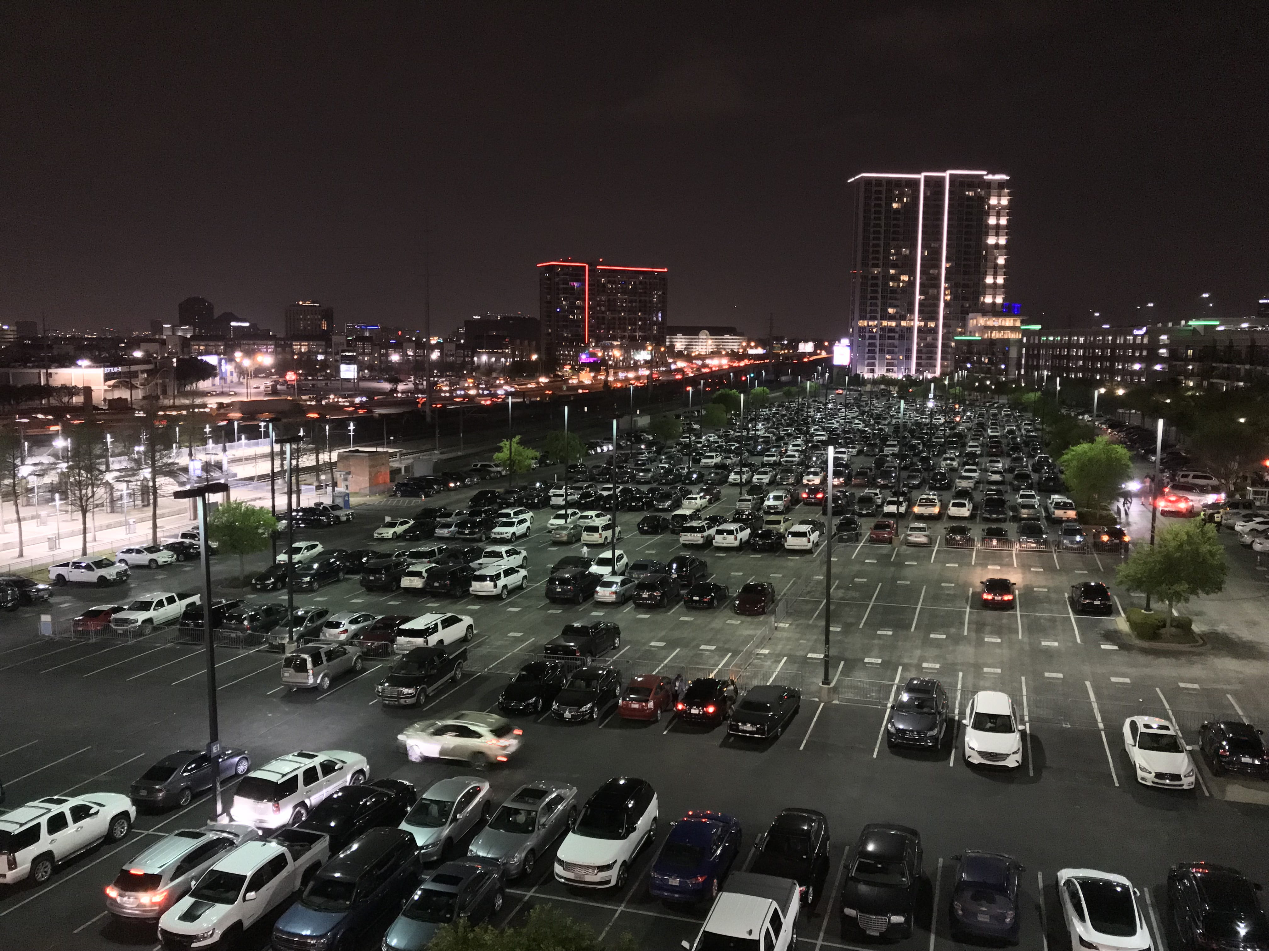 car, building exterior, financial district, parking lot, transportation, 4K, office building exterior, dallas, city life, parking, mode of transportation, HD Wallpaper