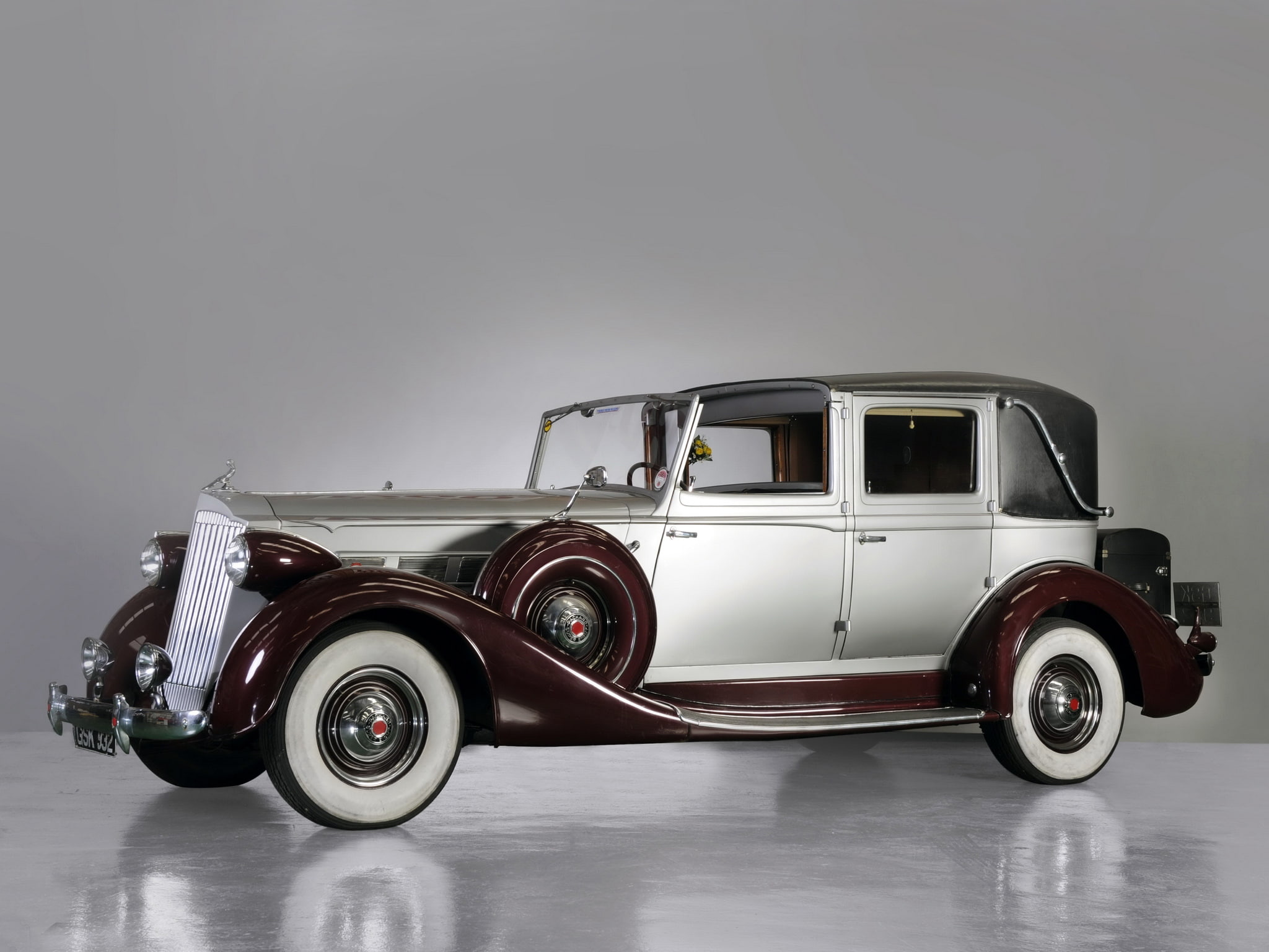 luxury, packard, 1937, super, car, town, 1501 209, brewster, 1080P, retro, HD Wallpaper