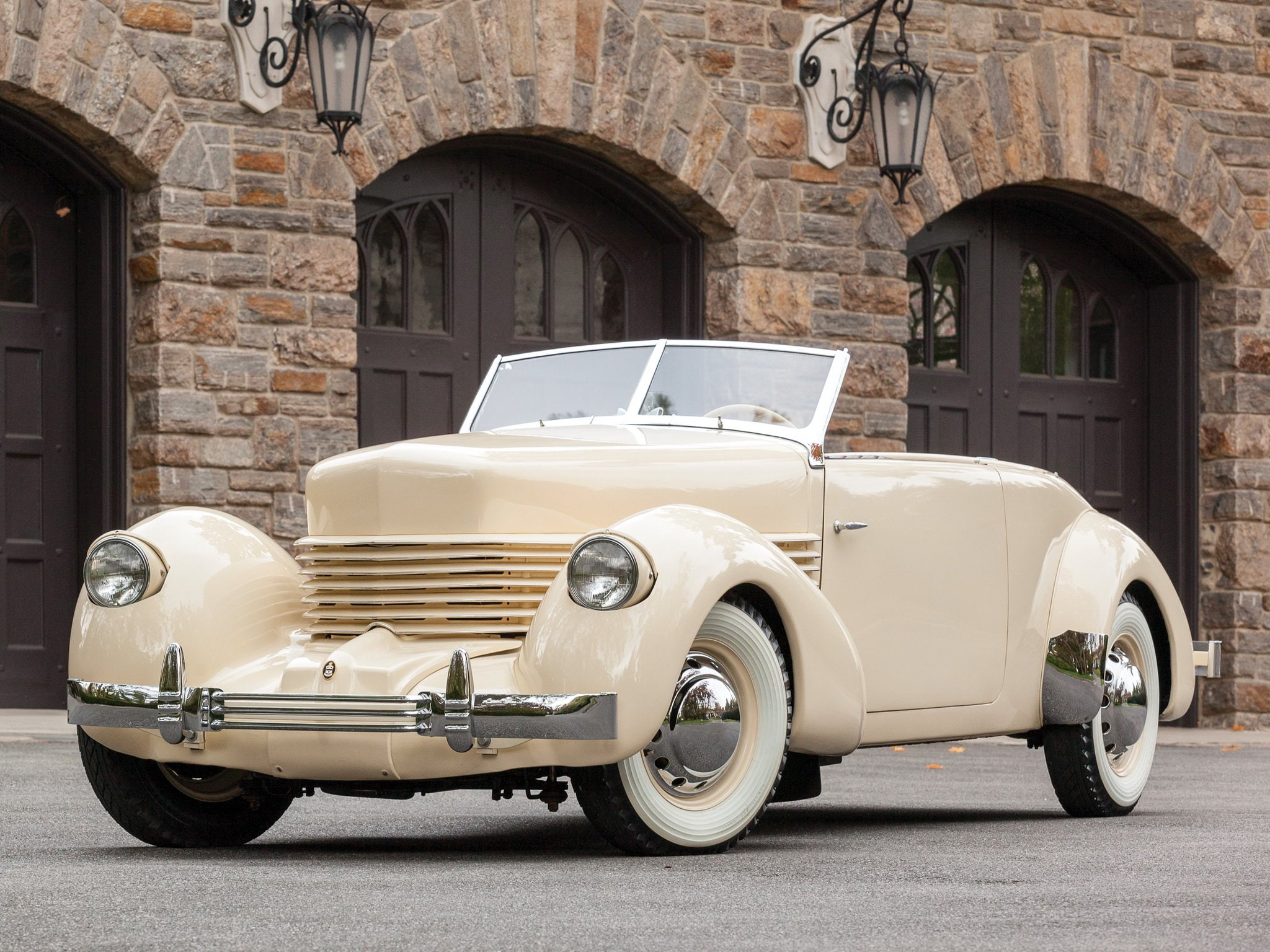 1937, 812, convertible, luxury, cord, phaeton, sedan, 1080P, retro, c91 fb, HD Wallpaper