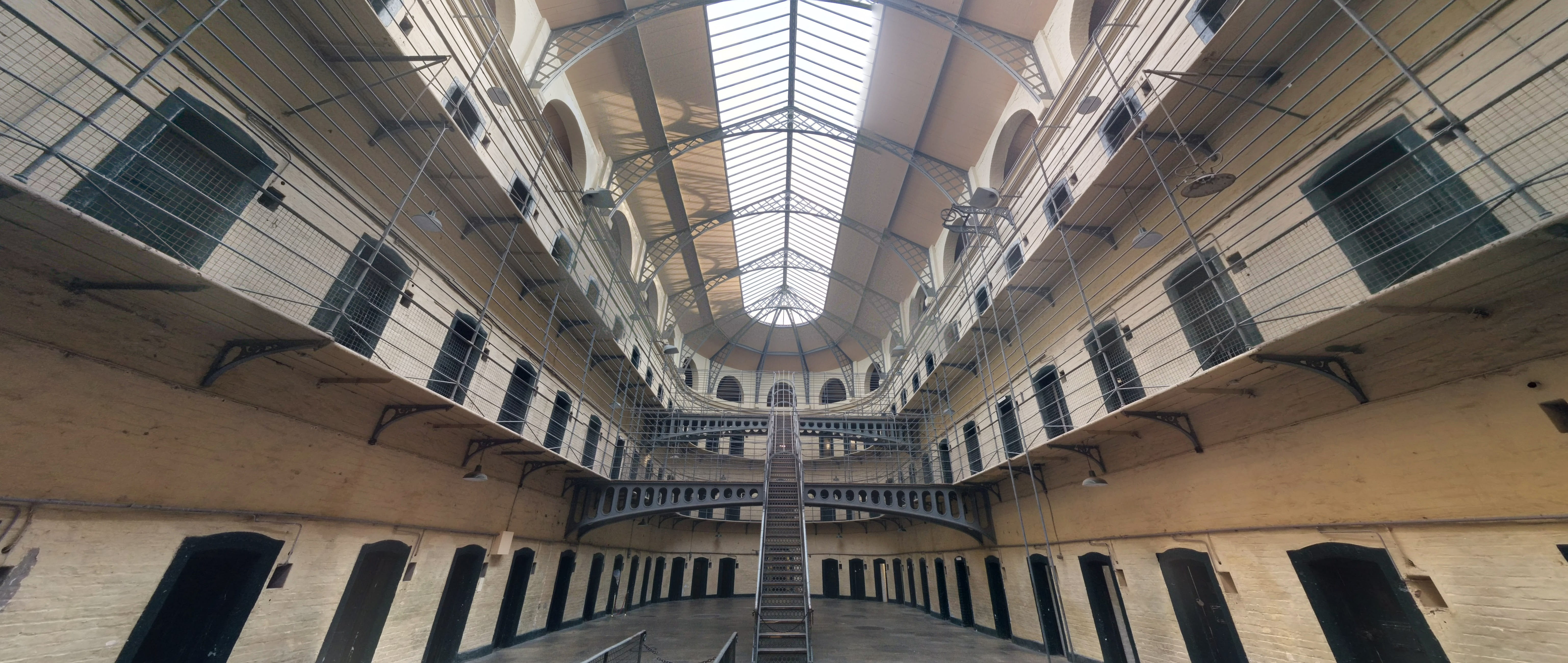architecture, old, travel, the past, symmetry, history, punishment, window, dublin, built structure, day, indoors, in a row, no people, 5K, ceiling, interior, HD Wallpaper