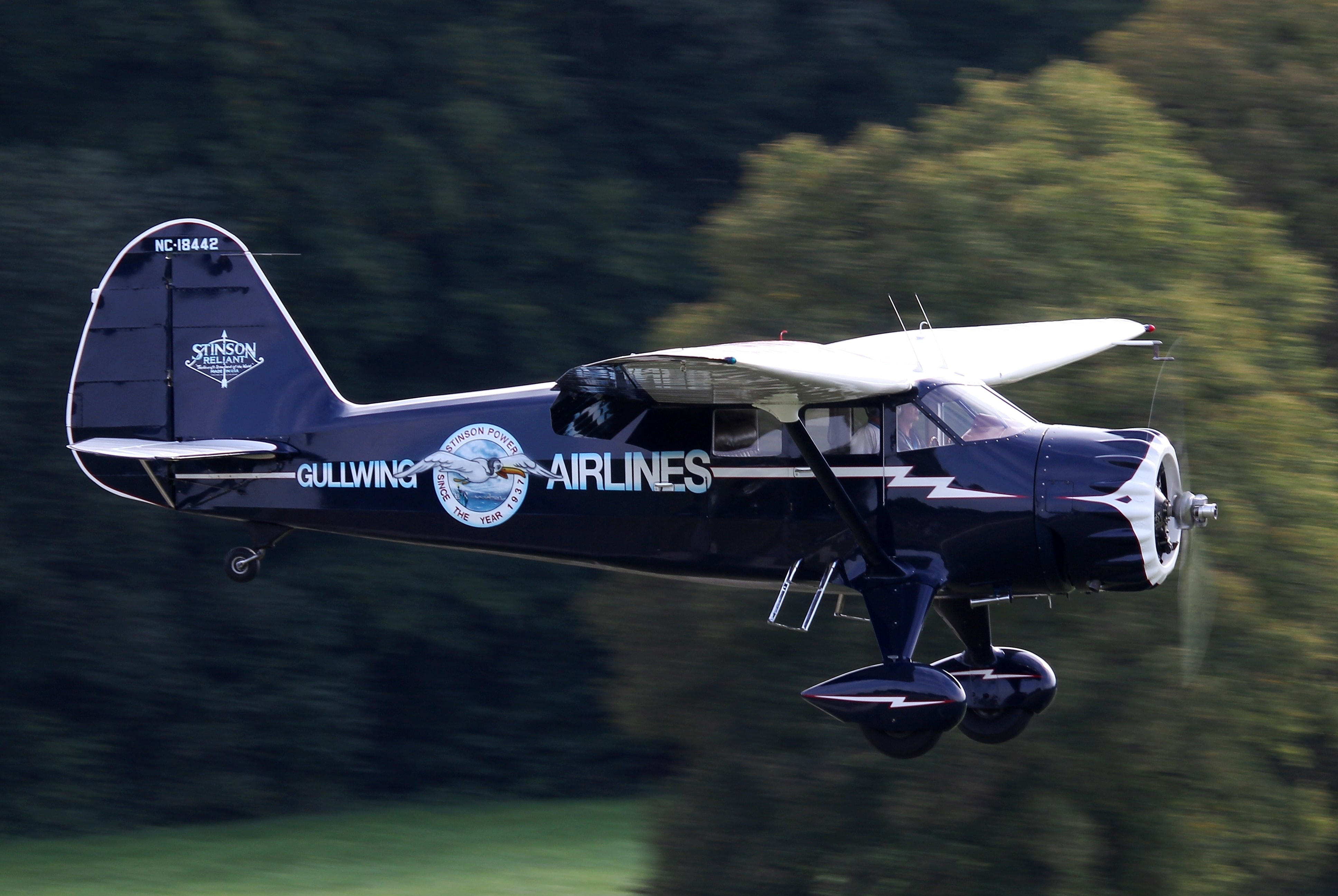 Reliant, 4K, SR-9C, quadruple, American, Stinson, easy, ‘Gullwing Airlines’, with an enclosed cockpit, monoplane, HD Wallpaper