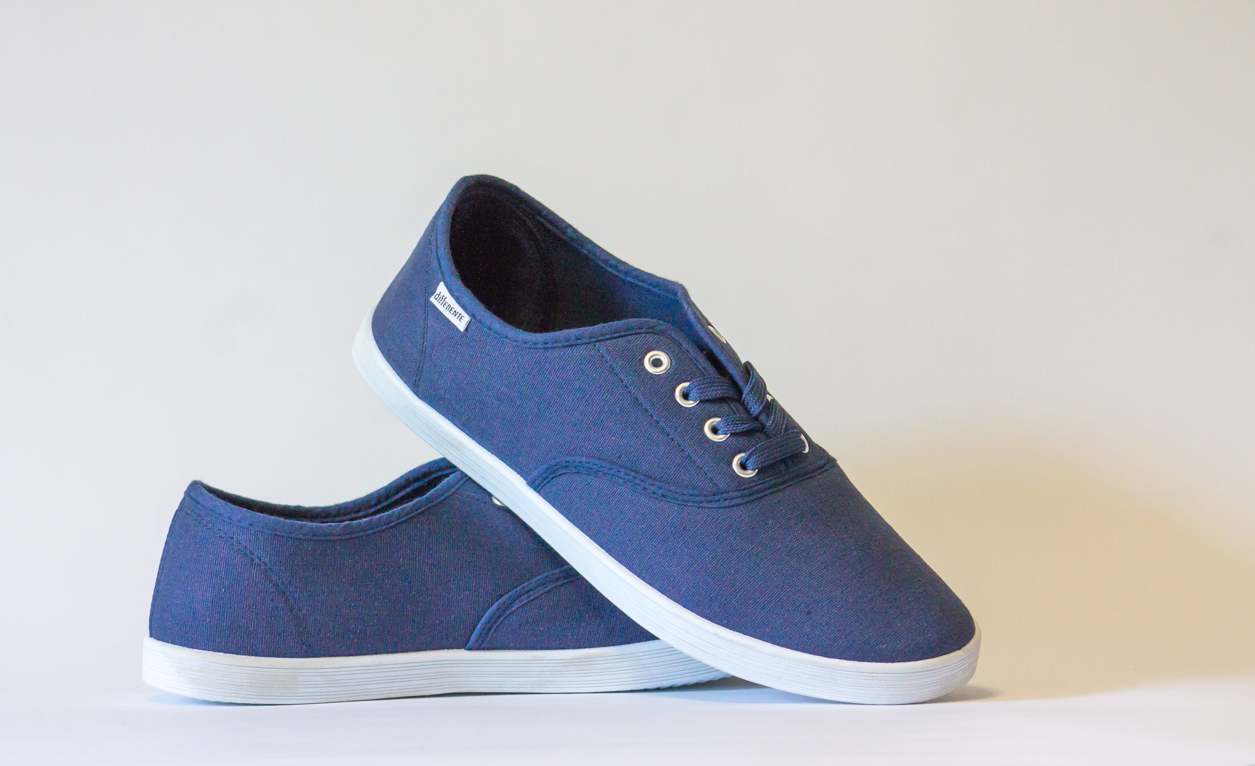 still life, suede, fashion, canvas shoe, shoelace, ecommerce, 4K, blue, lifestyles, indoors, white surface, men, pair, retail, no people, surface, shoes, HD Wallpaper