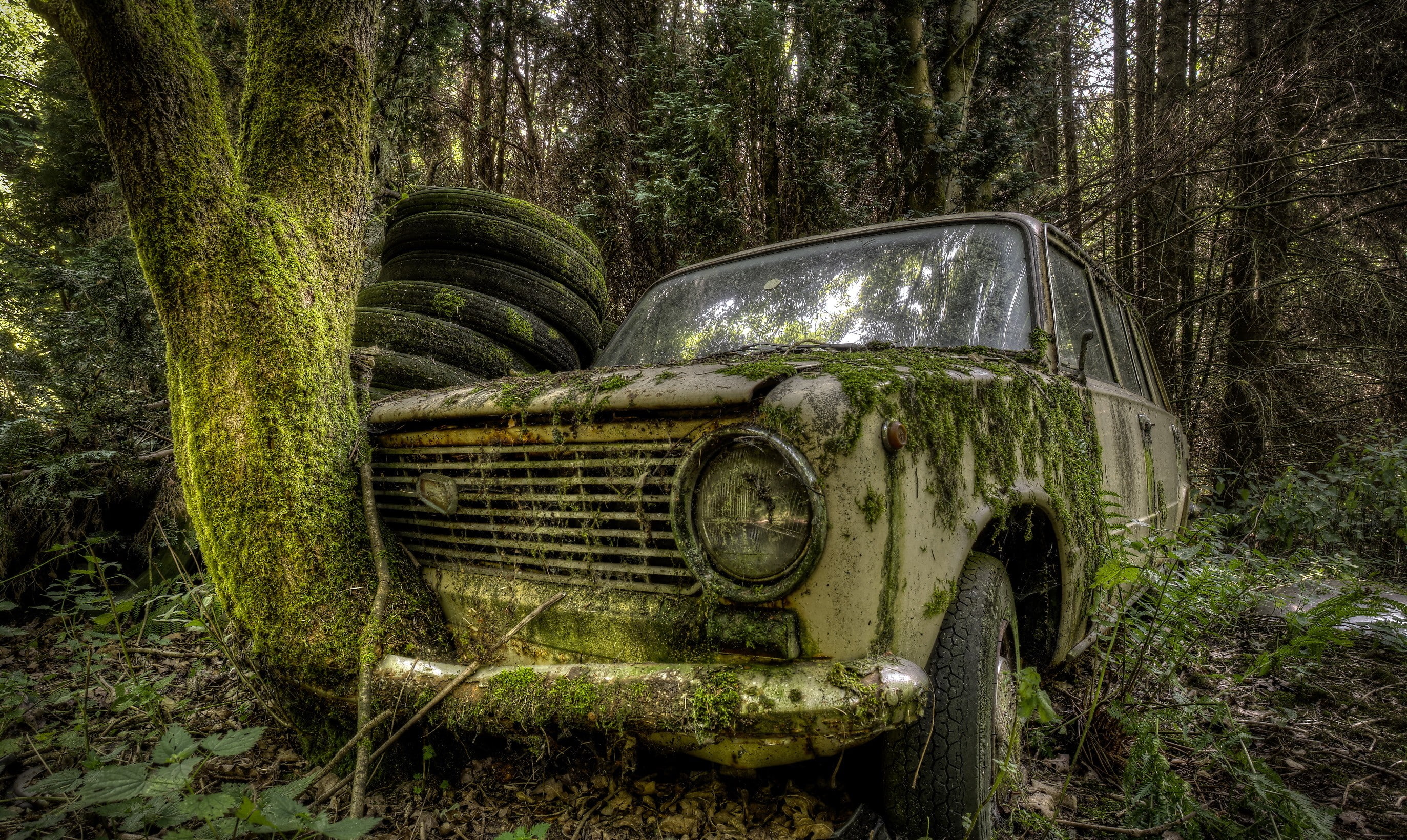 wreck, car, 2K, vehicle, HD Wallpaper