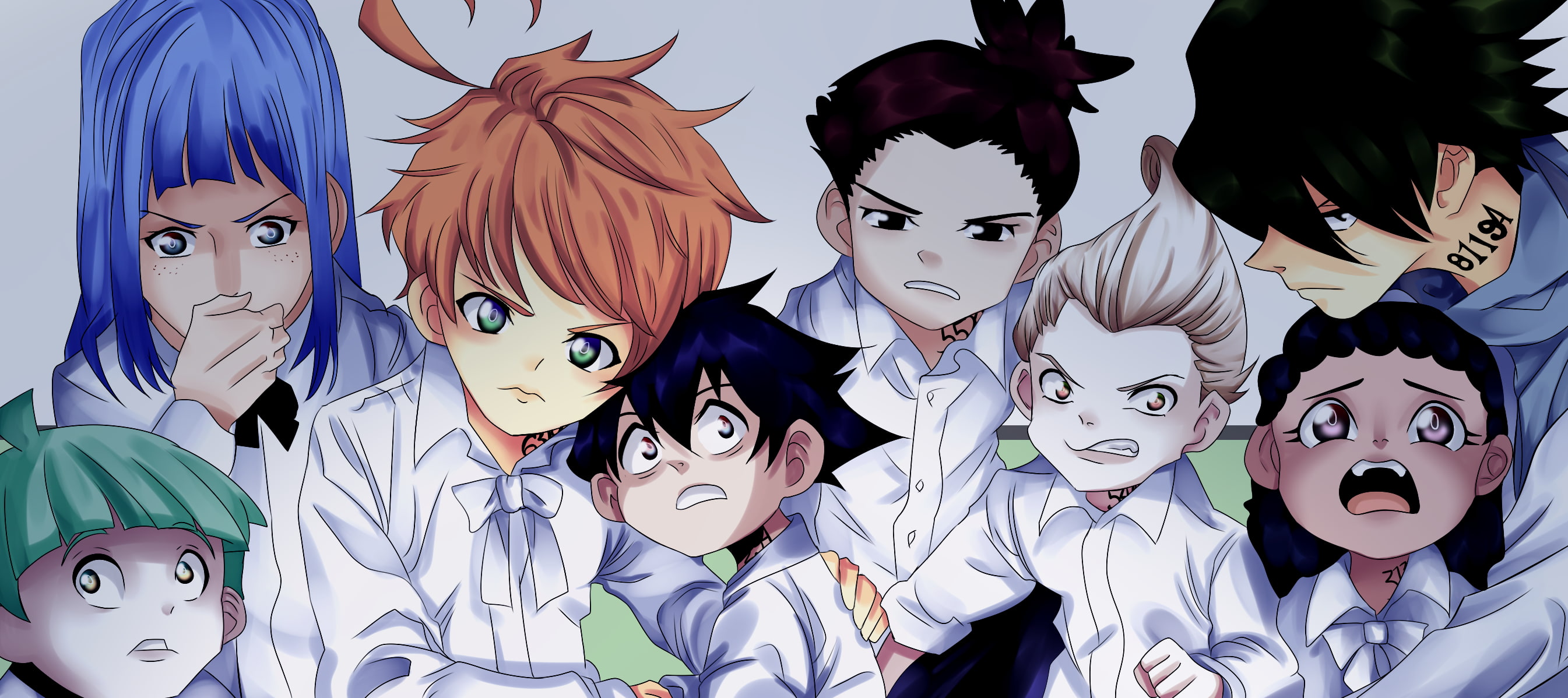 2K, Anime, The Promised Neverland, HD Wallpaper