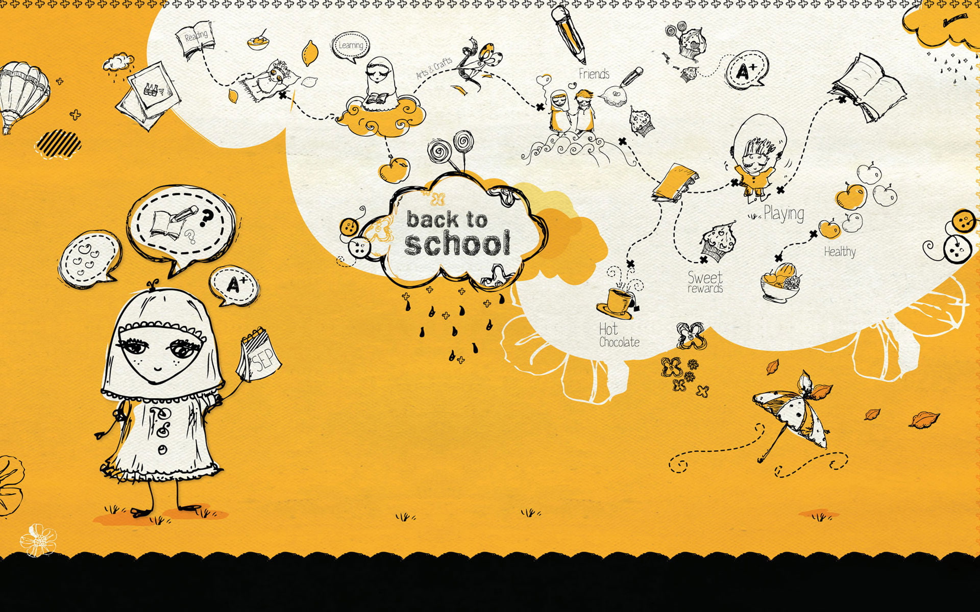september, back, school, 1080P, HD Wallpaper