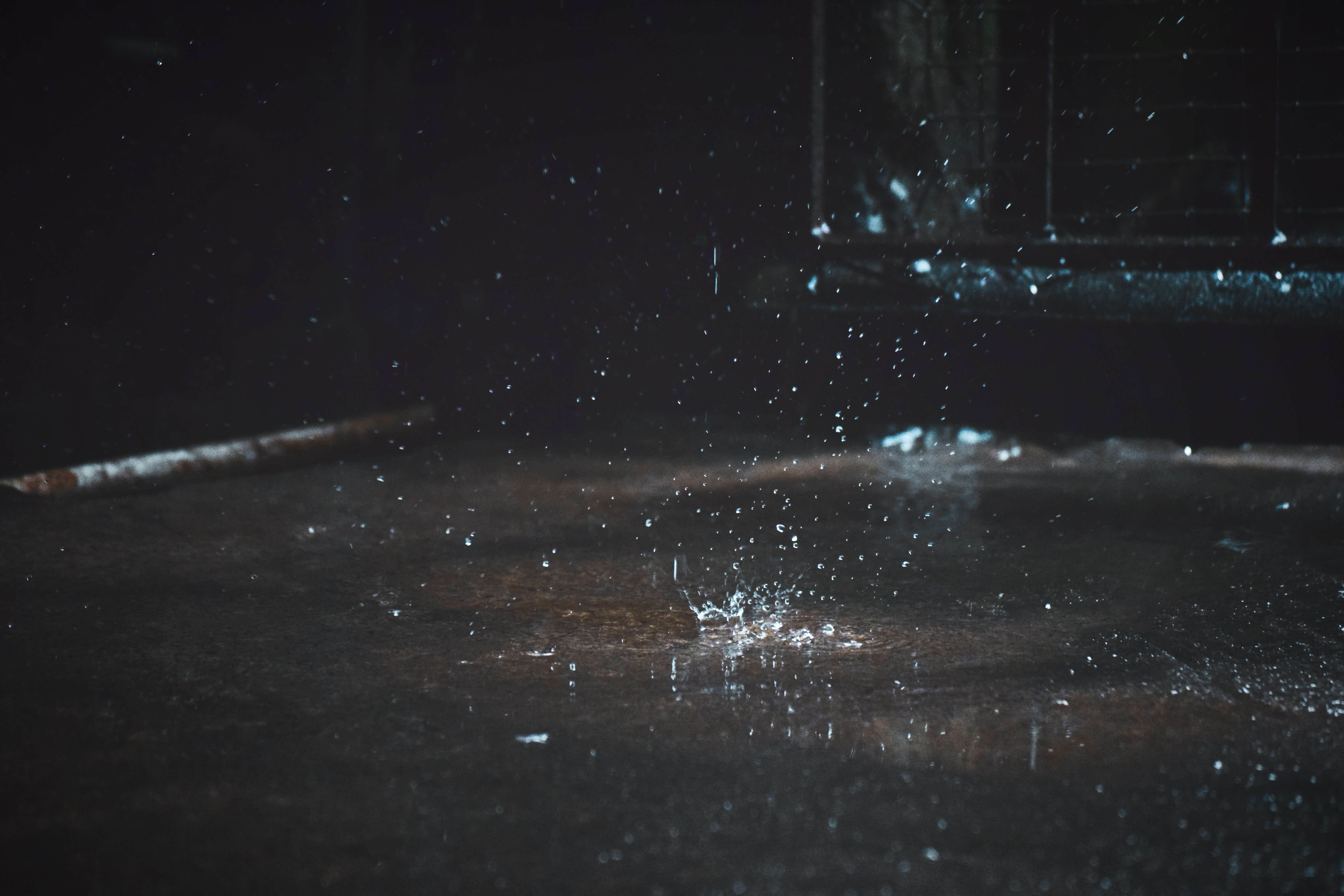 glass, transparent, motion, water, cold temperature, tranquility, close-up, wood - material, night, window, philippines, no people, nature, 5K, rain drop, HD Wallpaper