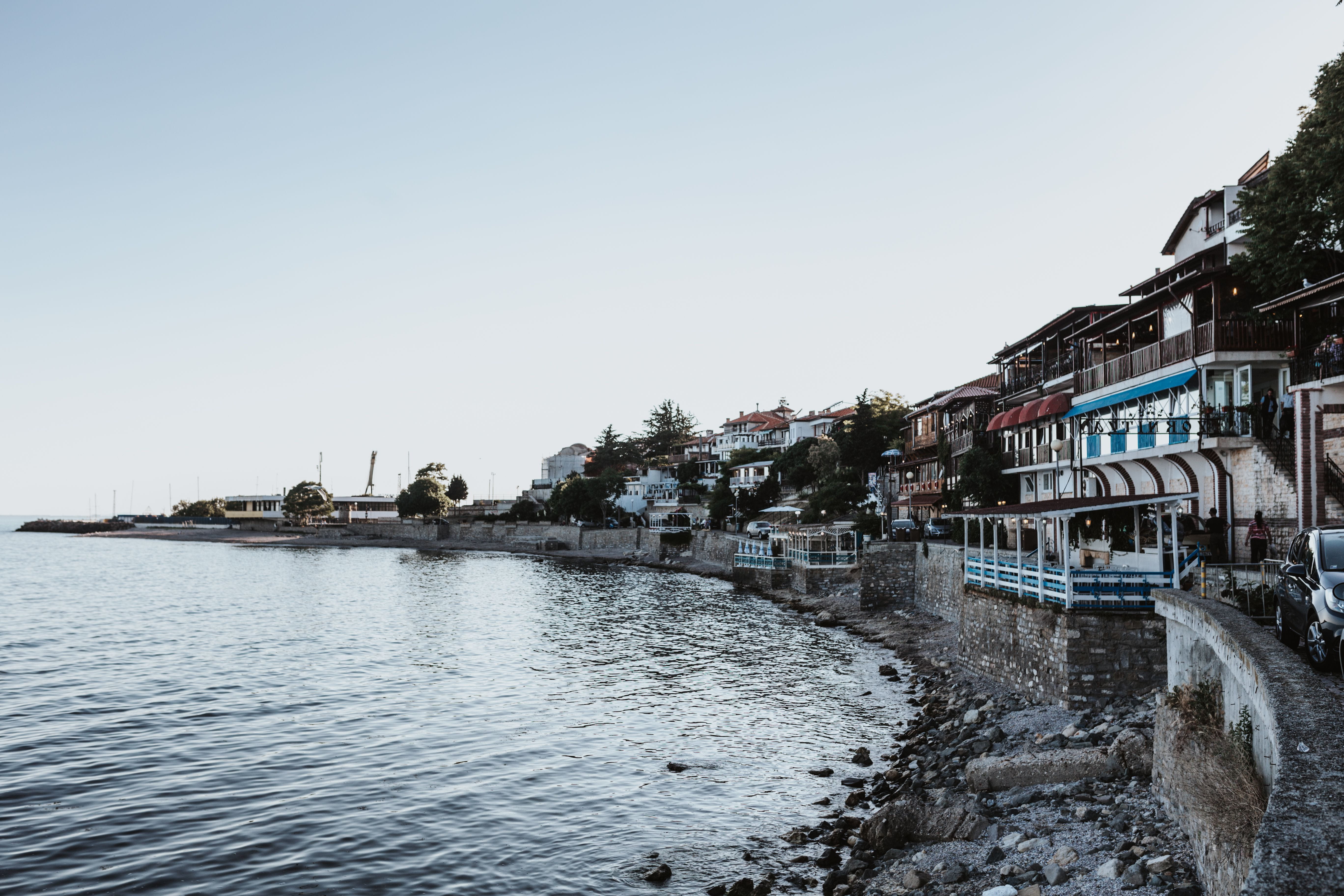 historic, city, nautical vessel, black sea, Coast, vacation, building exterior, old city, river, Europe, sky, town, architecture, transportation, skull, HD Wallpaper