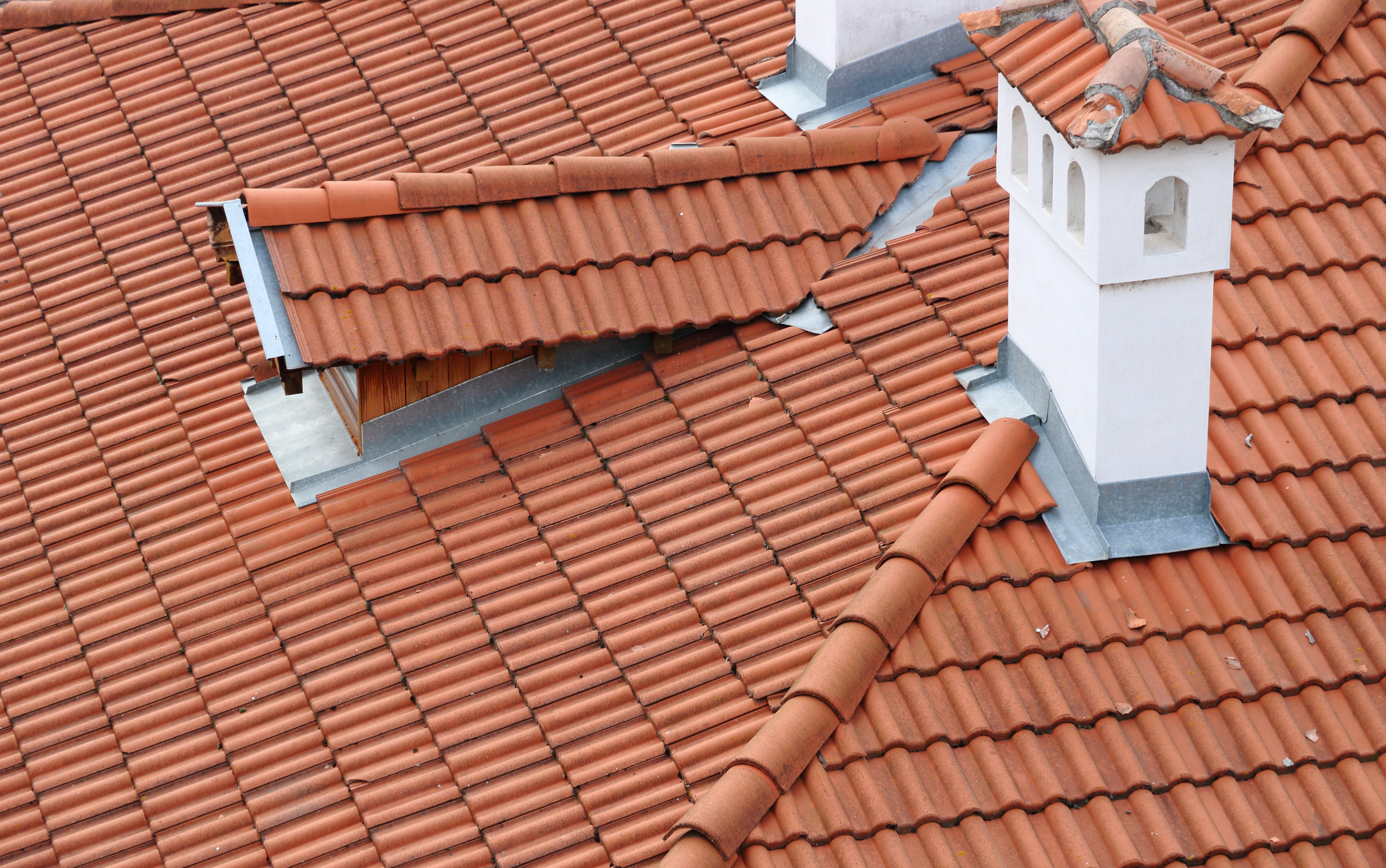 outdoors, brick, chimney, no people, architecture, tiles, roof tile, industry, focus on foreground, built structure, building, bulgaria, brown, building exterior, HD Wallpaper