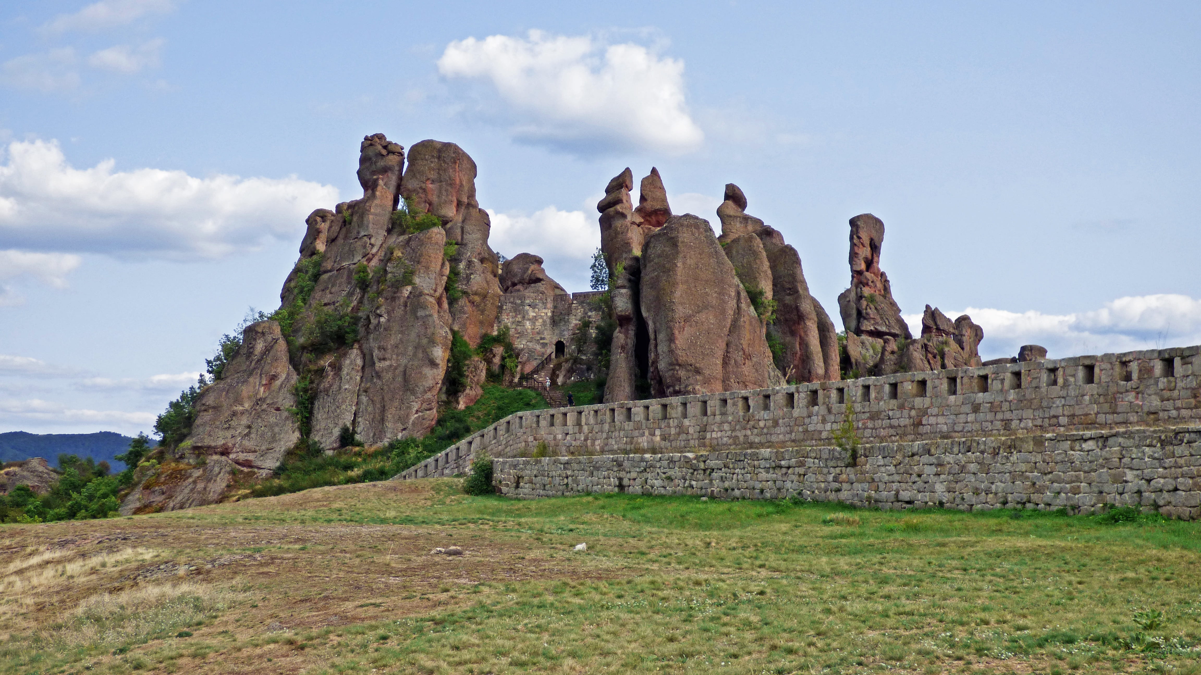 stone material, formation, old ruin, solid, nature, travel destinations, fortress, ruined, 4K, ancient, bulgaria, rock, travel, the past, plant, archaeology, HD Wallpaper