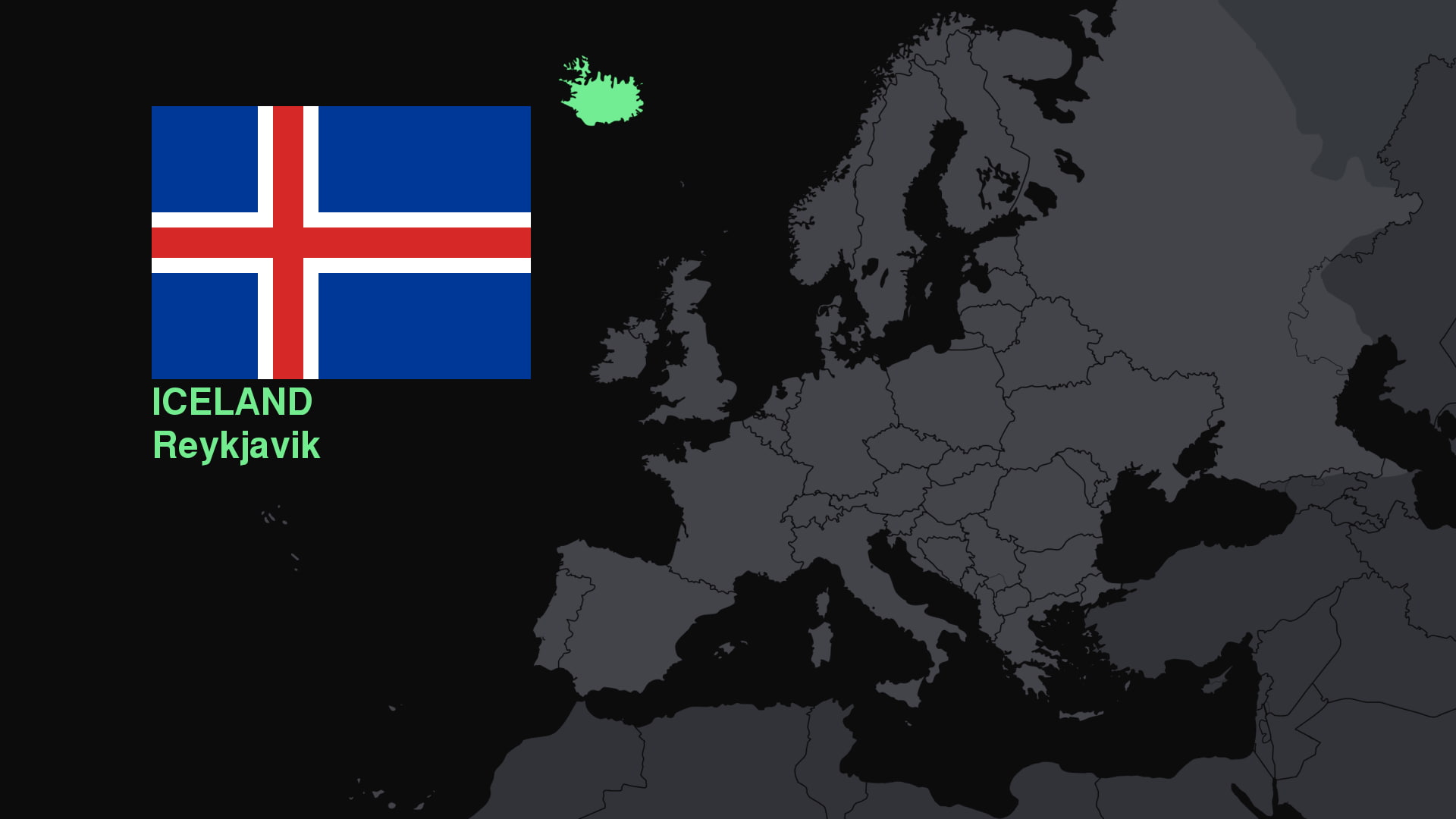 Europe, night, sky, copy space, patriotism, waterfront, map, flag, no people, architecture, Iceland, tree, silhouette, 1080P, communication, multi colored, HD Wallpaper