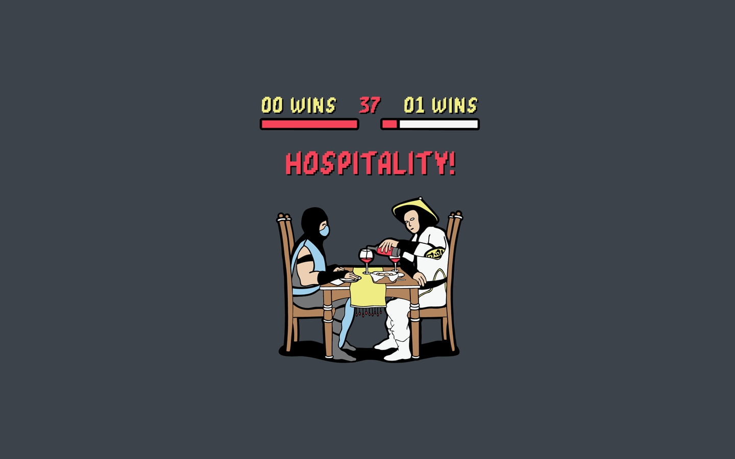 Mortal Kombat, mortal, hd, x, subzero, art, kombat, conical, humor, hats, games, raiden, 720P, artwork, video, HD Wallpaper