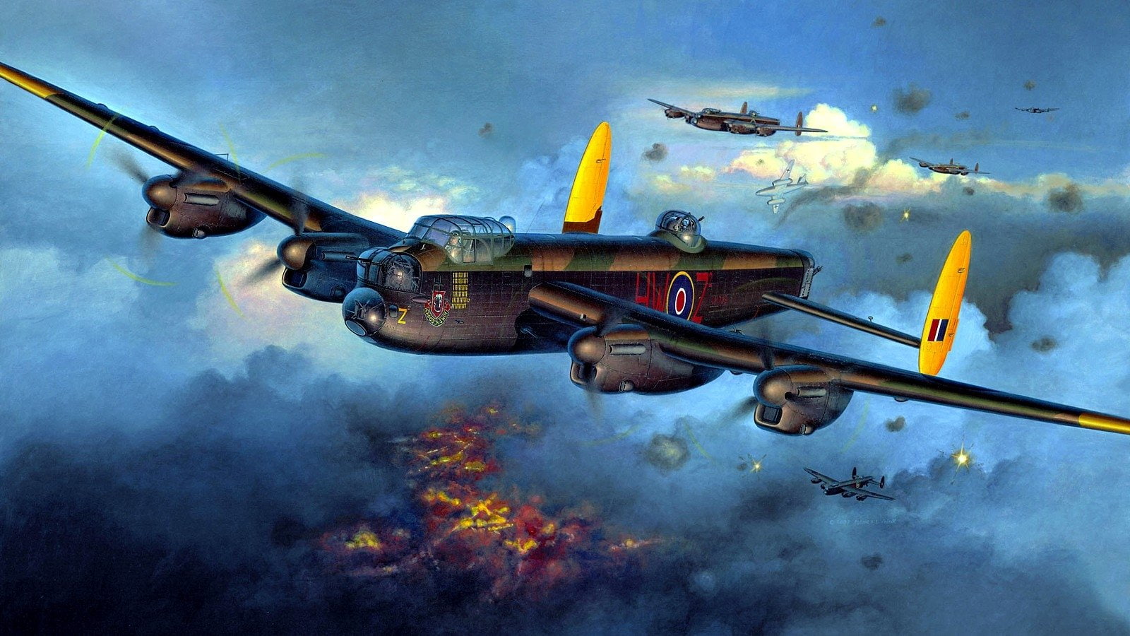 Avro Lancaster, 720P, Bombers, HD Wallpaper