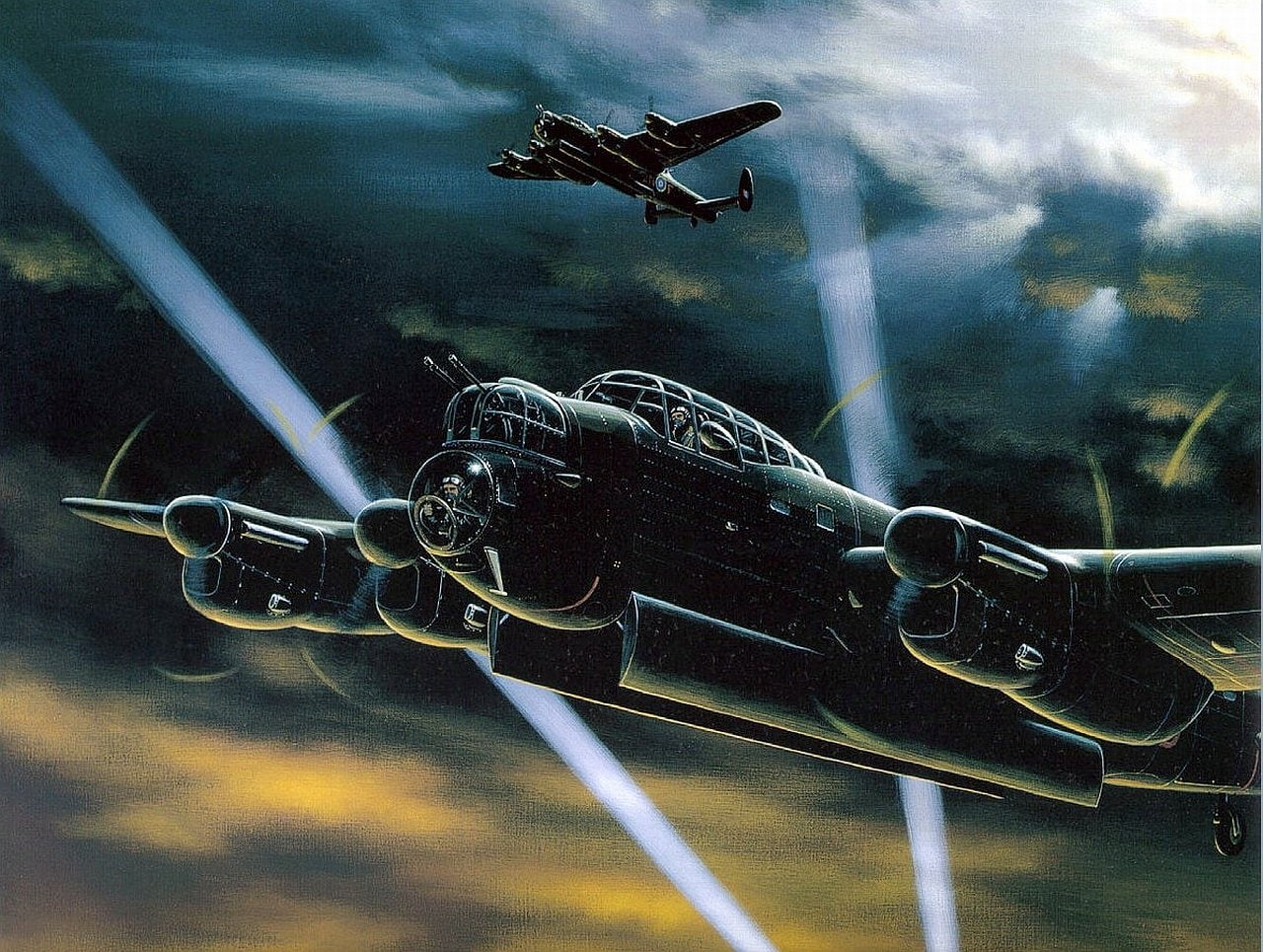 Bombers, Avro Lancaster, 720P, HD Wallpaper