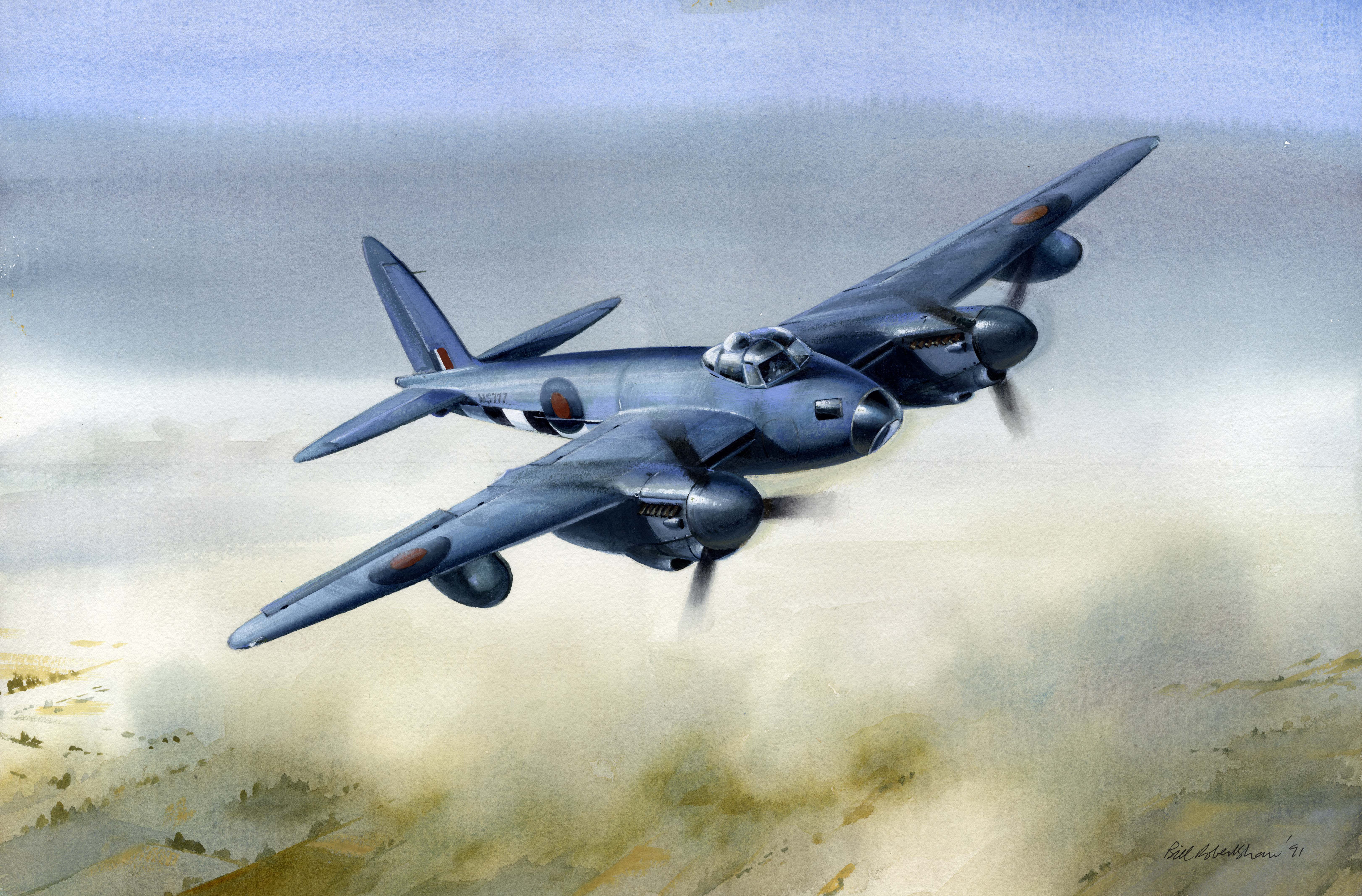 cloud - sky, military airplane, no people, air force, nature, airplane, art, plane, ww2, fighter plane, war, mode of transportation, painting, aerospace industry, HD Wallpaper