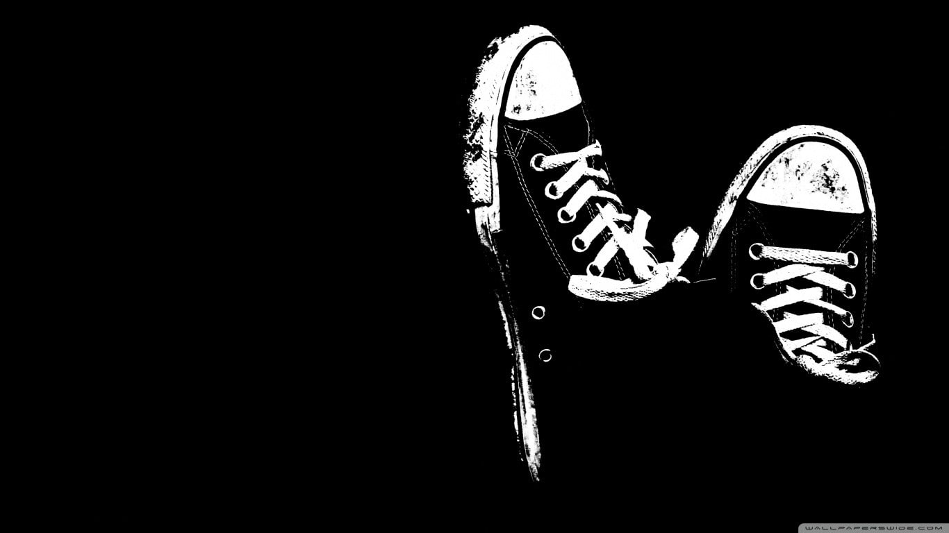 black, Converse, 720P, Allstars, vans, chucks, HD Wallpaper