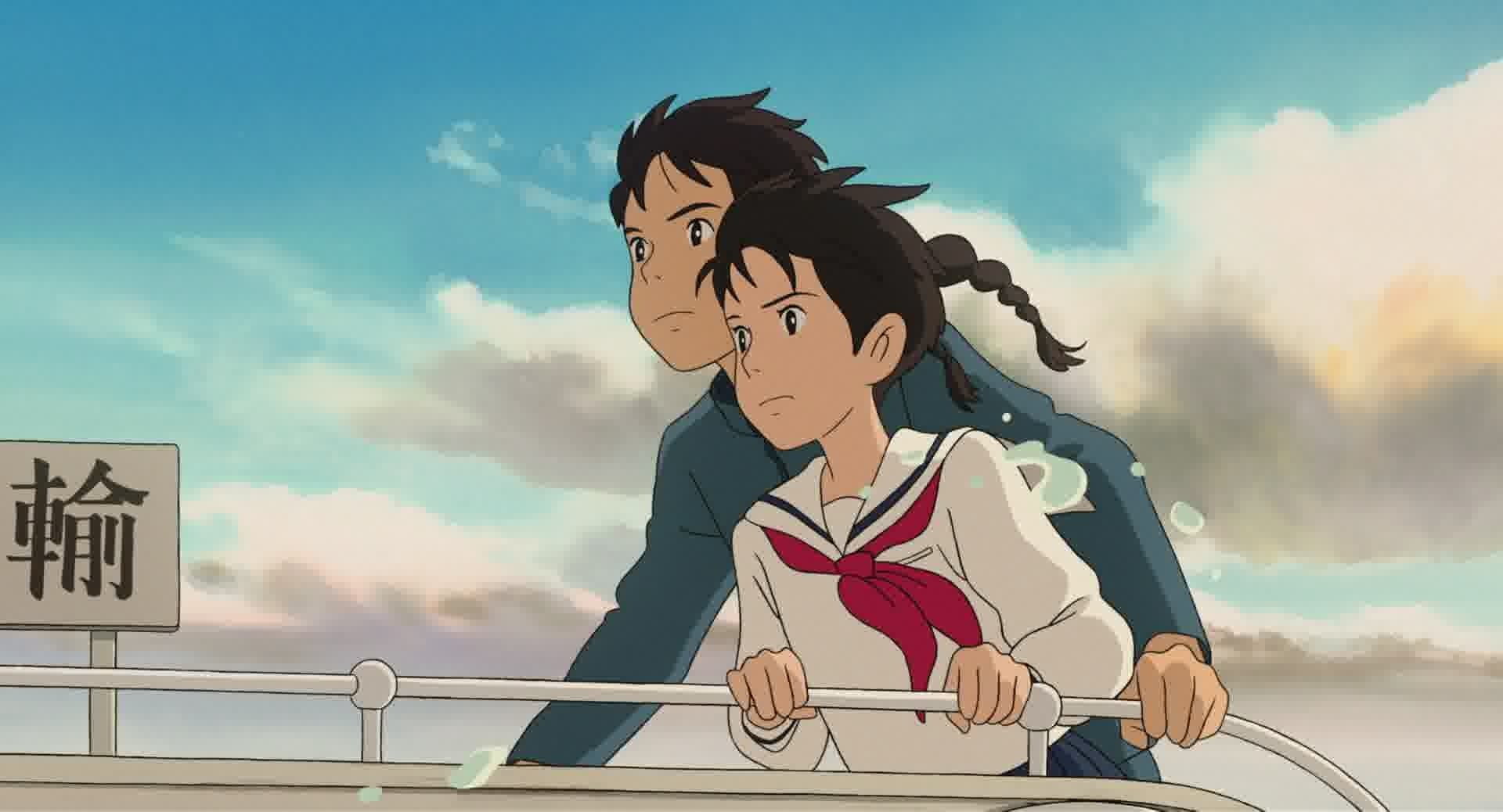 representation, nature, sky, architecture, lifestyles, leisure activity, cloud - sky, young men, sitting, From Up On Poppy Hill, young adult, men, women, HD Wallpaper