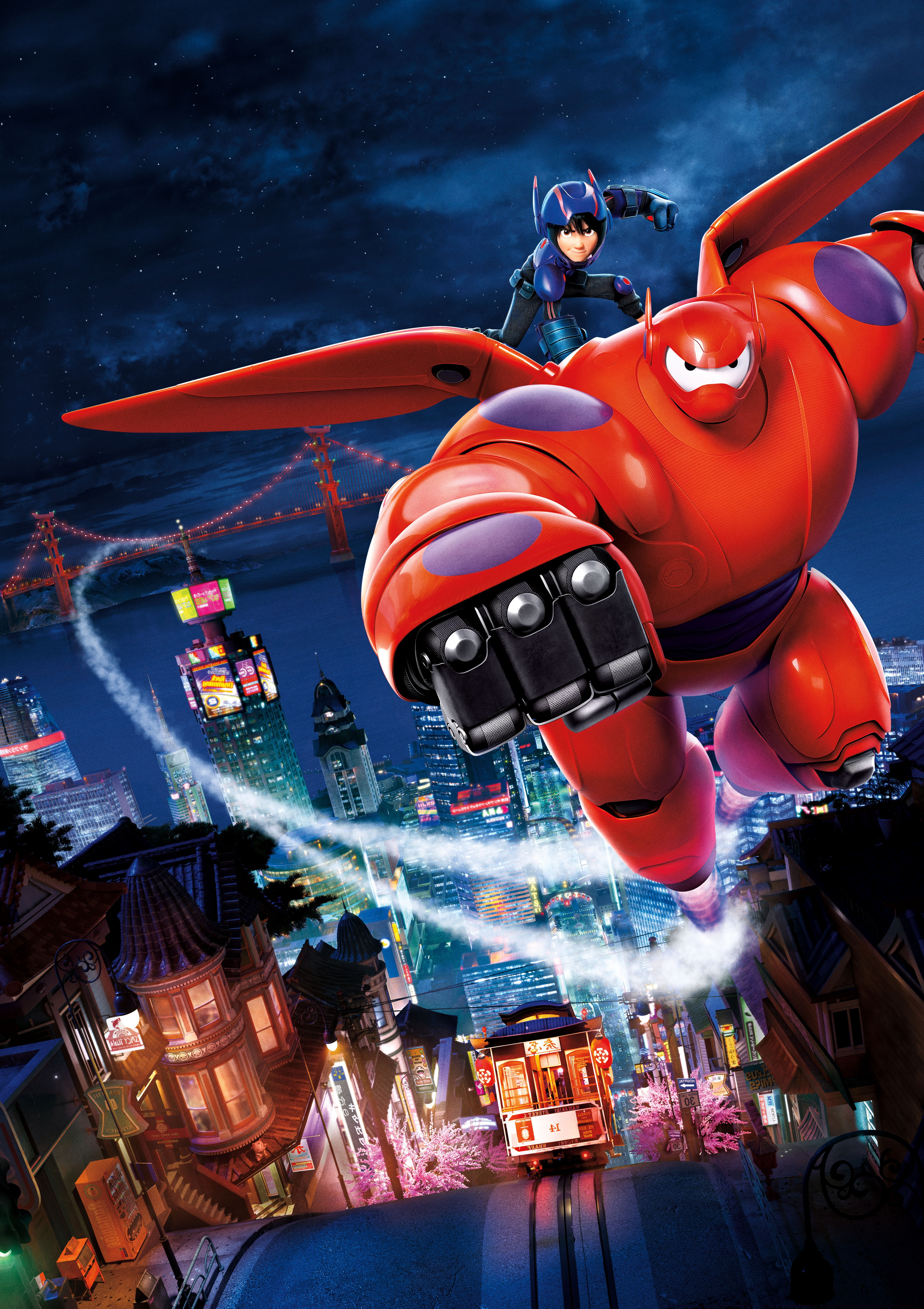 outdoors, high angle view, business, movies, city, helmet, sport, architecture, transportation, Baymax (Big Hero 6), headwear, Pixar Animation Studios, Phone HD Wallpaper