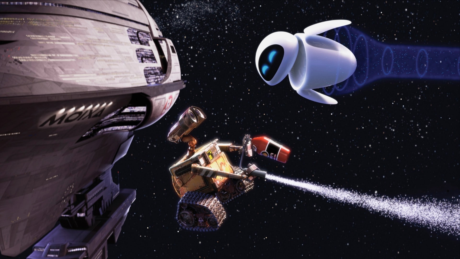 stars, transportation, Pixar Animation Studios, people, sea, car, occupation, robot, spaceship, coworker, night, working, luxury, nature, cup, mode of transportation, HD Wallpaper