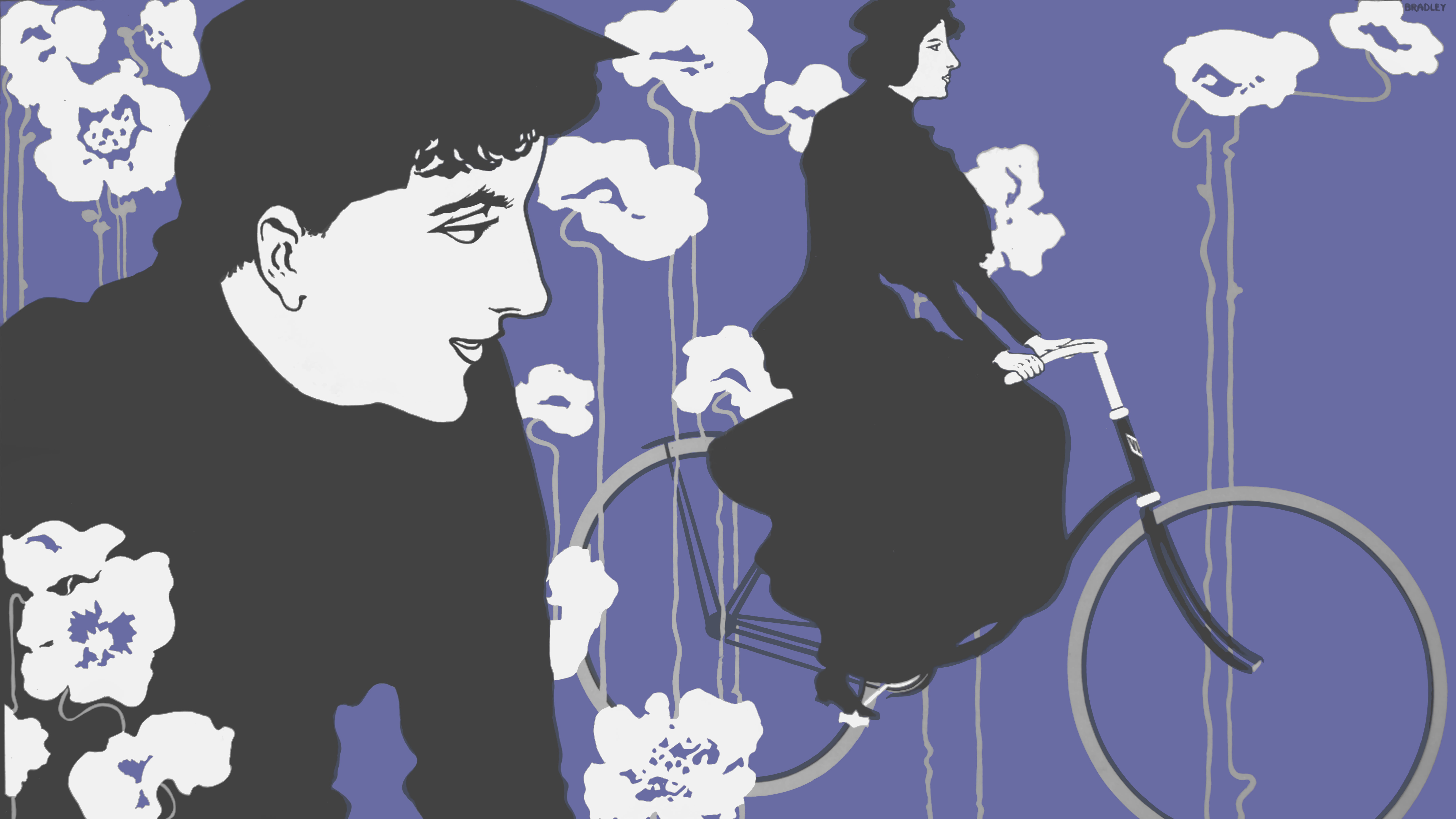 bycicle, flowers, 5K, HD Wallpaper