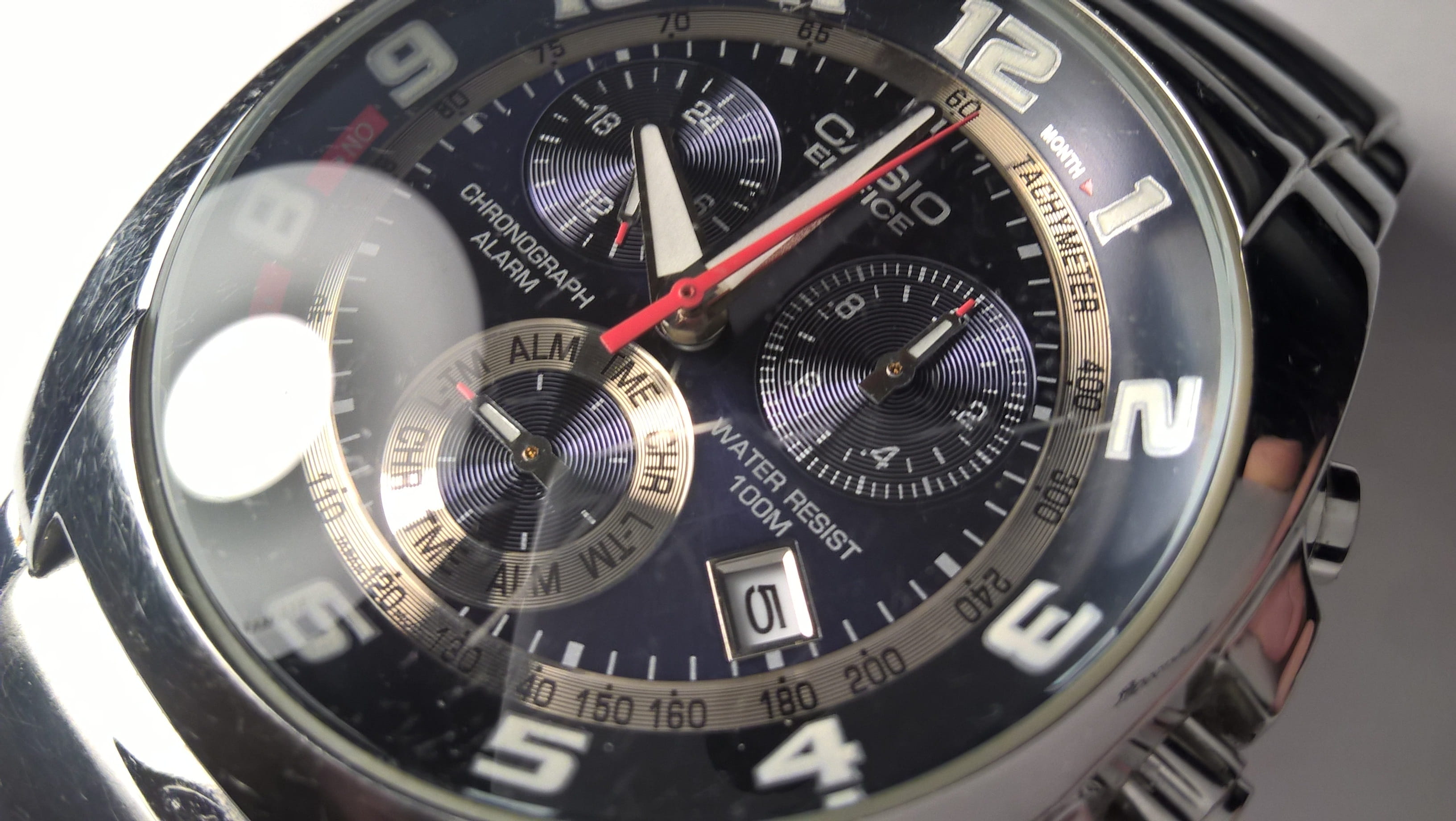 jewelry, watch bezel, casio watch, close-up, wristwatch, circle, silver colored, technology, watch hands, number, 2K, metal, geometric shape, equipment, HD Wallpaper