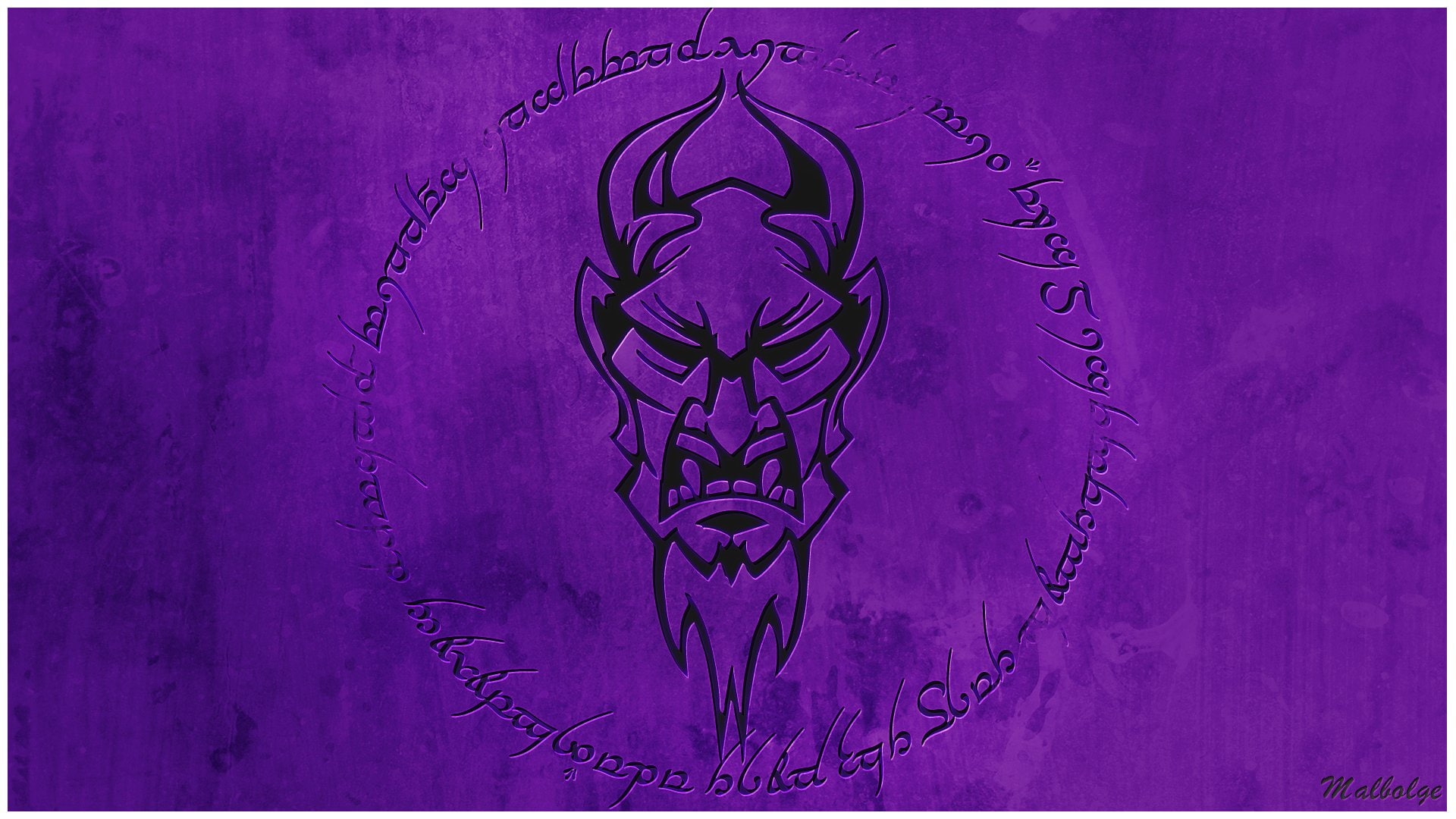 Typography, Malbolge, Hell, Demon, Dante Alighieri, Purple, Photoshop, 1080P, Malebolge, Vector, Logo, Devil, Dark, HD Wallpaper