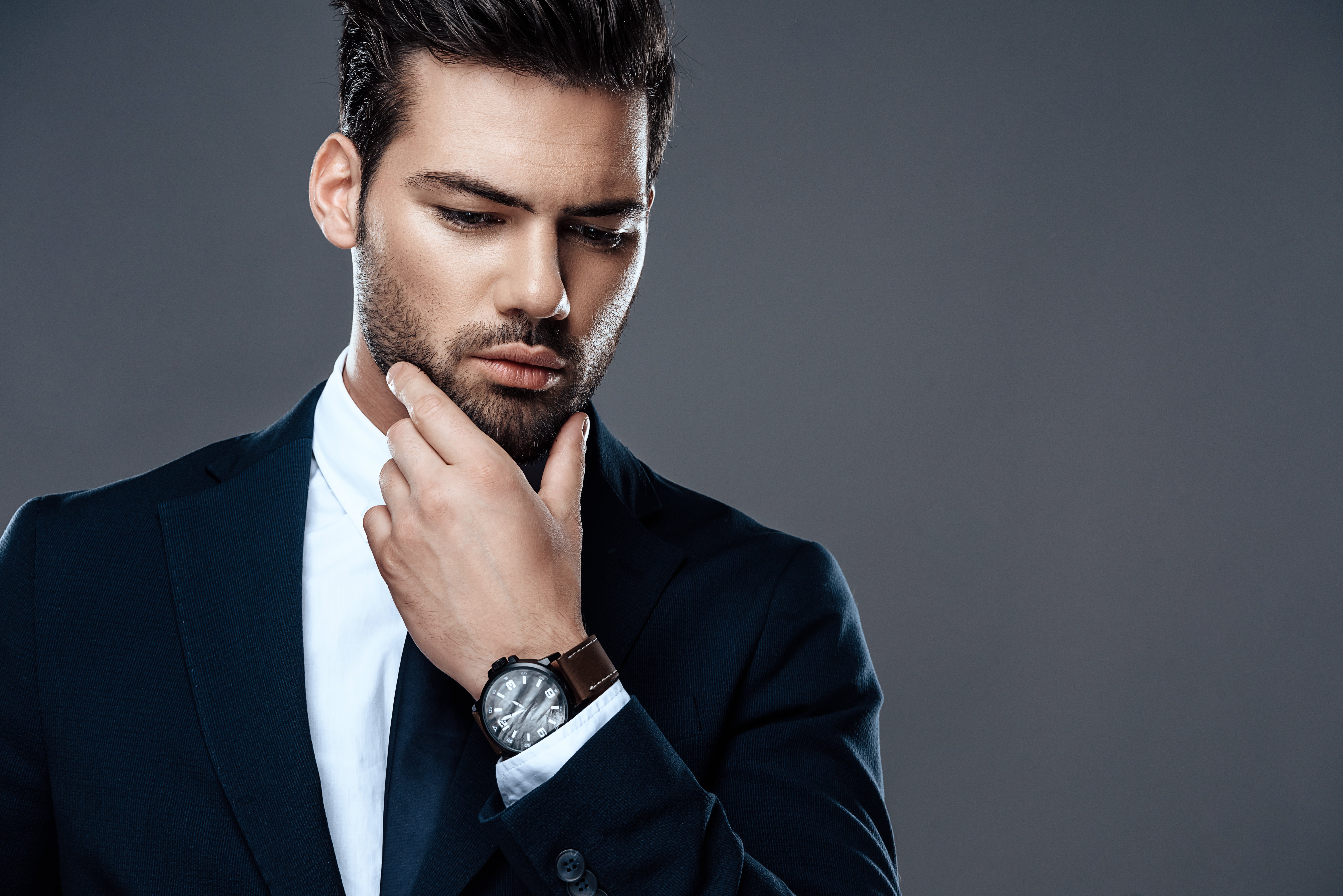 Man, Suit, Men, Model, 5K, HD Wallpaper