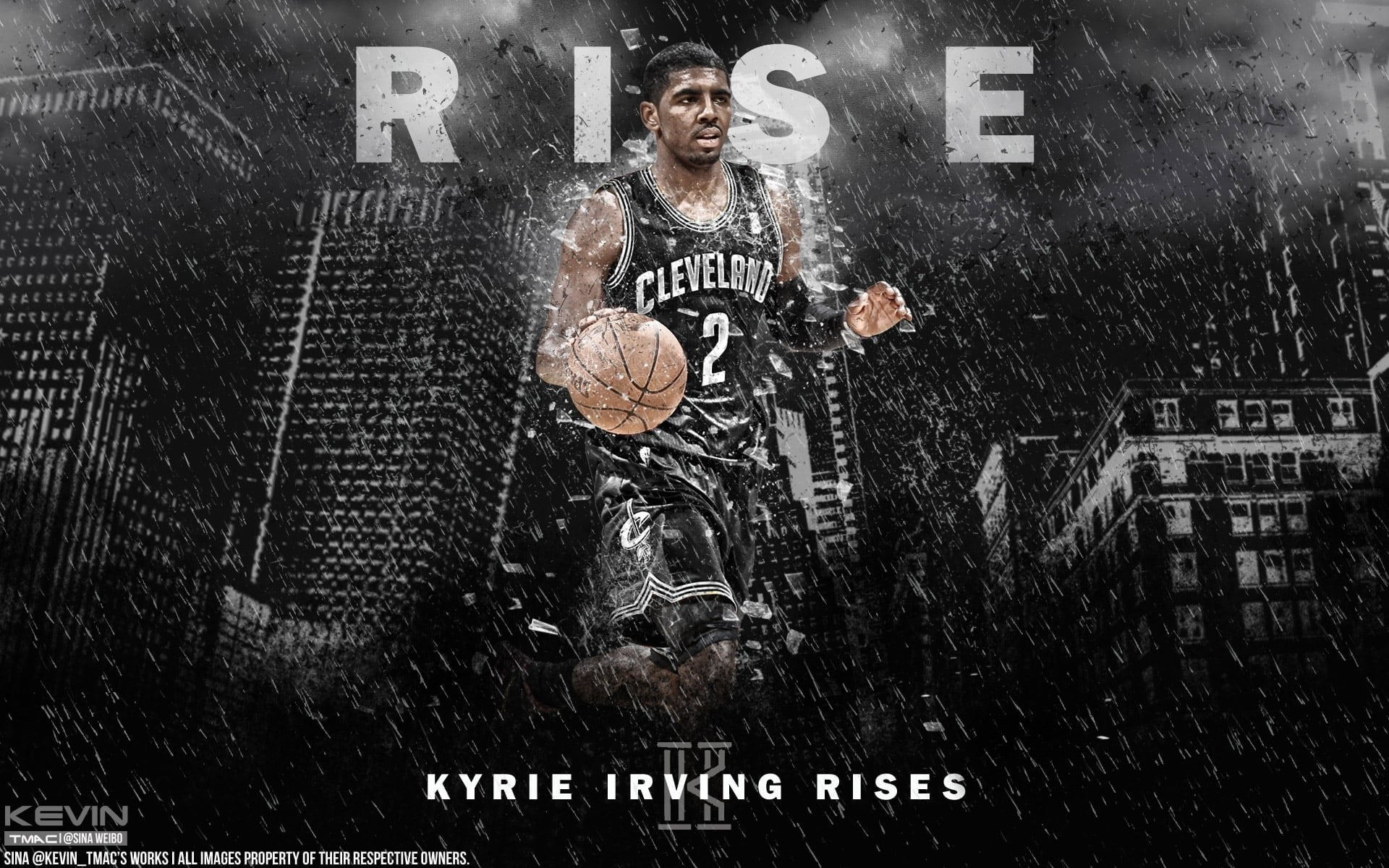 communication, Kyrie Irving, text, one person, architecture, men, wall - building feature, representation, western script, Sports, front view, human representation, HD Wallpaper