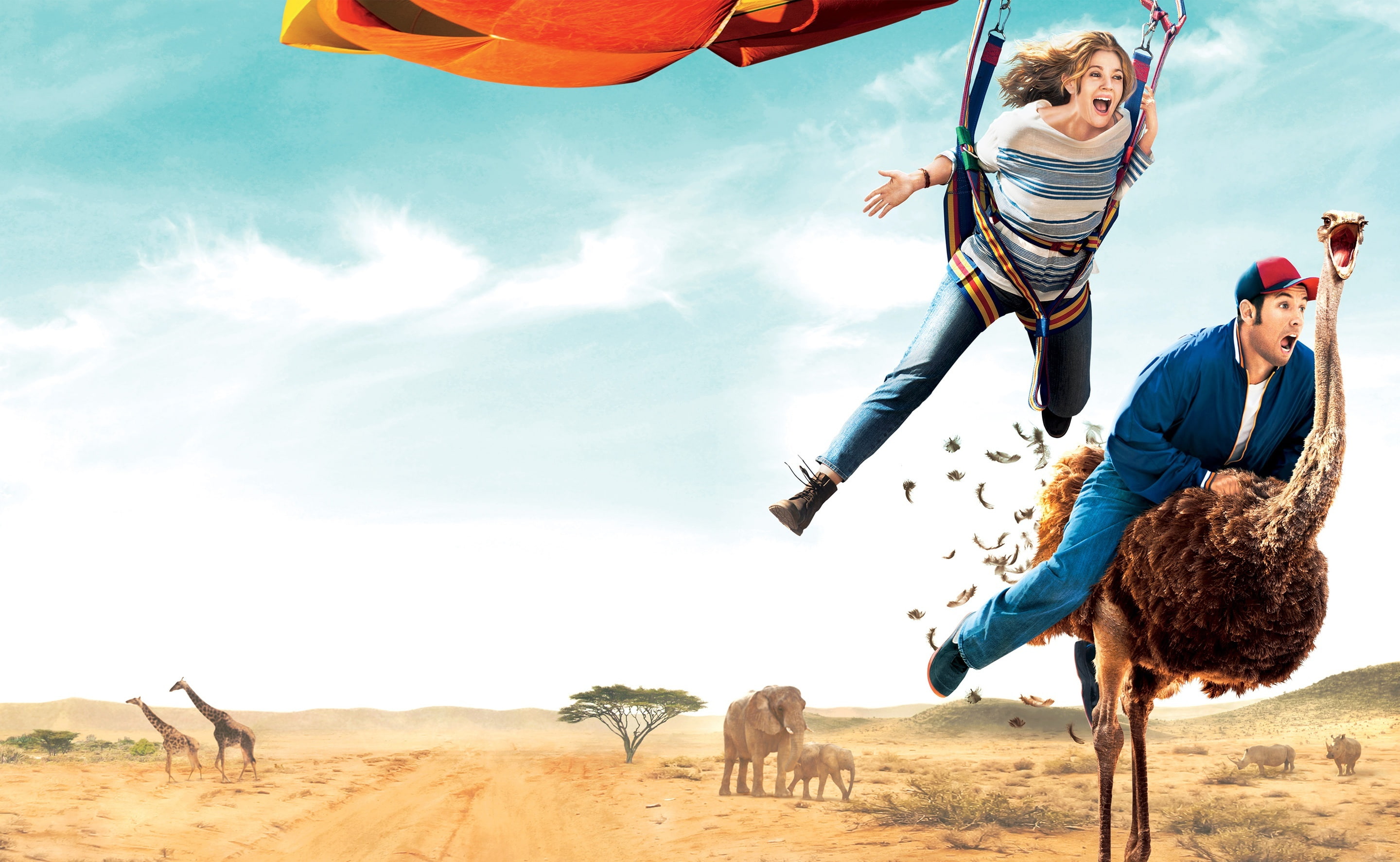 togetherness, casual clothing, Other Movies, adam sandler, lifestyles, land, Family, women, cloud - sky, outdoors, group of animals, comedy, sky, Romantic, HD Wallpaper