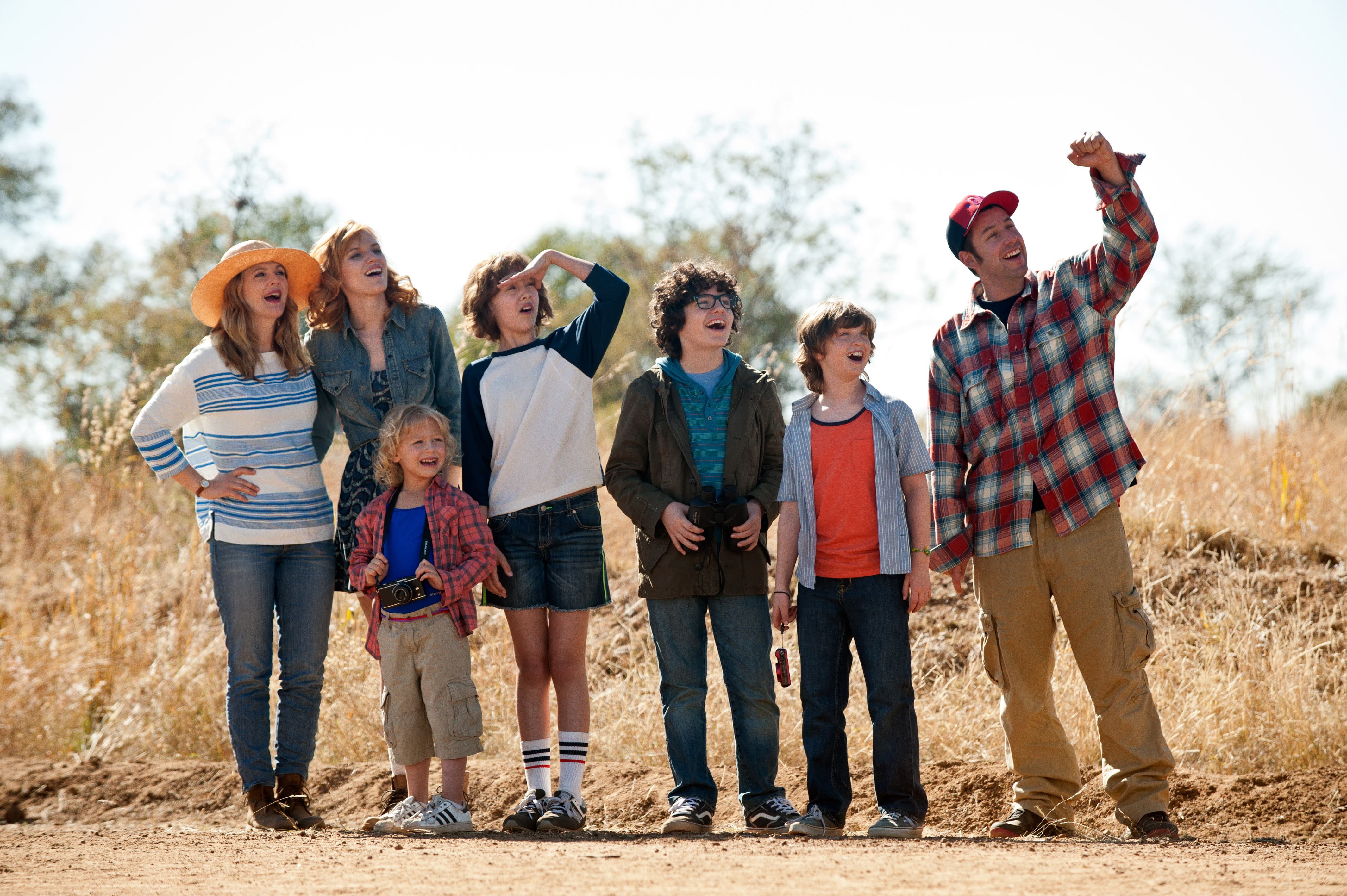 children, 4K, Adam Sandler, Mixed, Bella Thorne, Drew Barrymore, Blended, HD Wallpaper