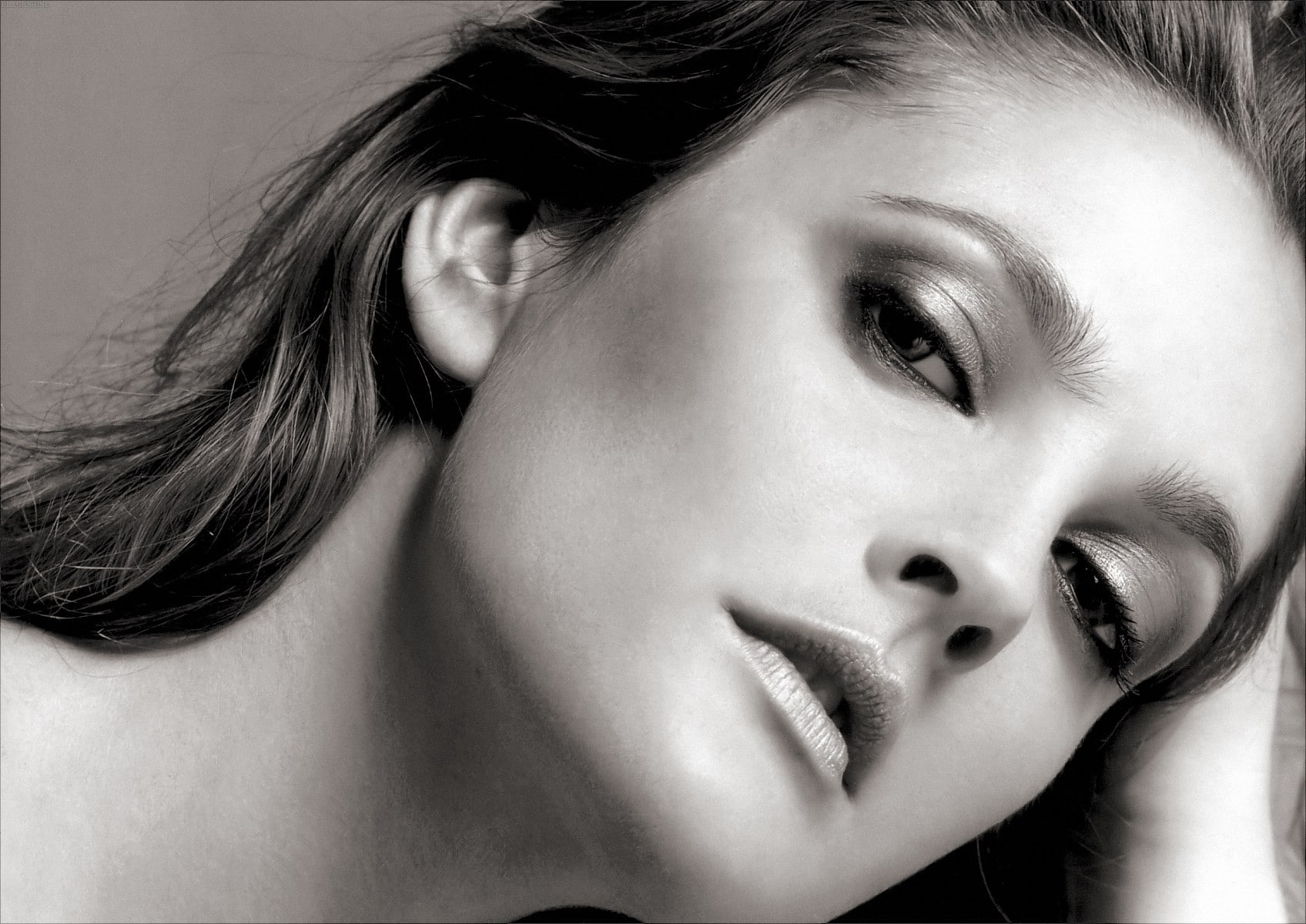 drew, greyscale, art, people, women, monochrome, faces, barrymore, actresses, Drew Barrymore, actress, hd, 720P, HD Wallpaper